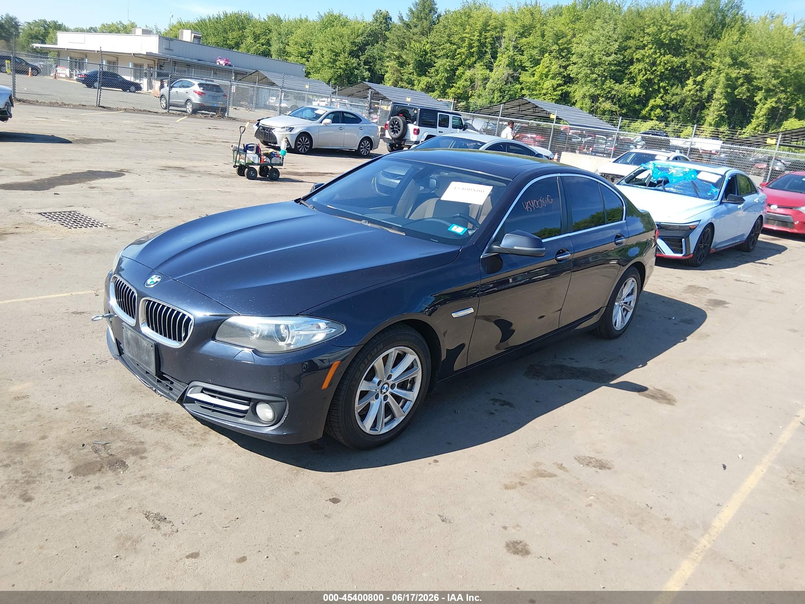 2015 Bmw 528i Xdrive Black vin: WBA5A7C51FG143765