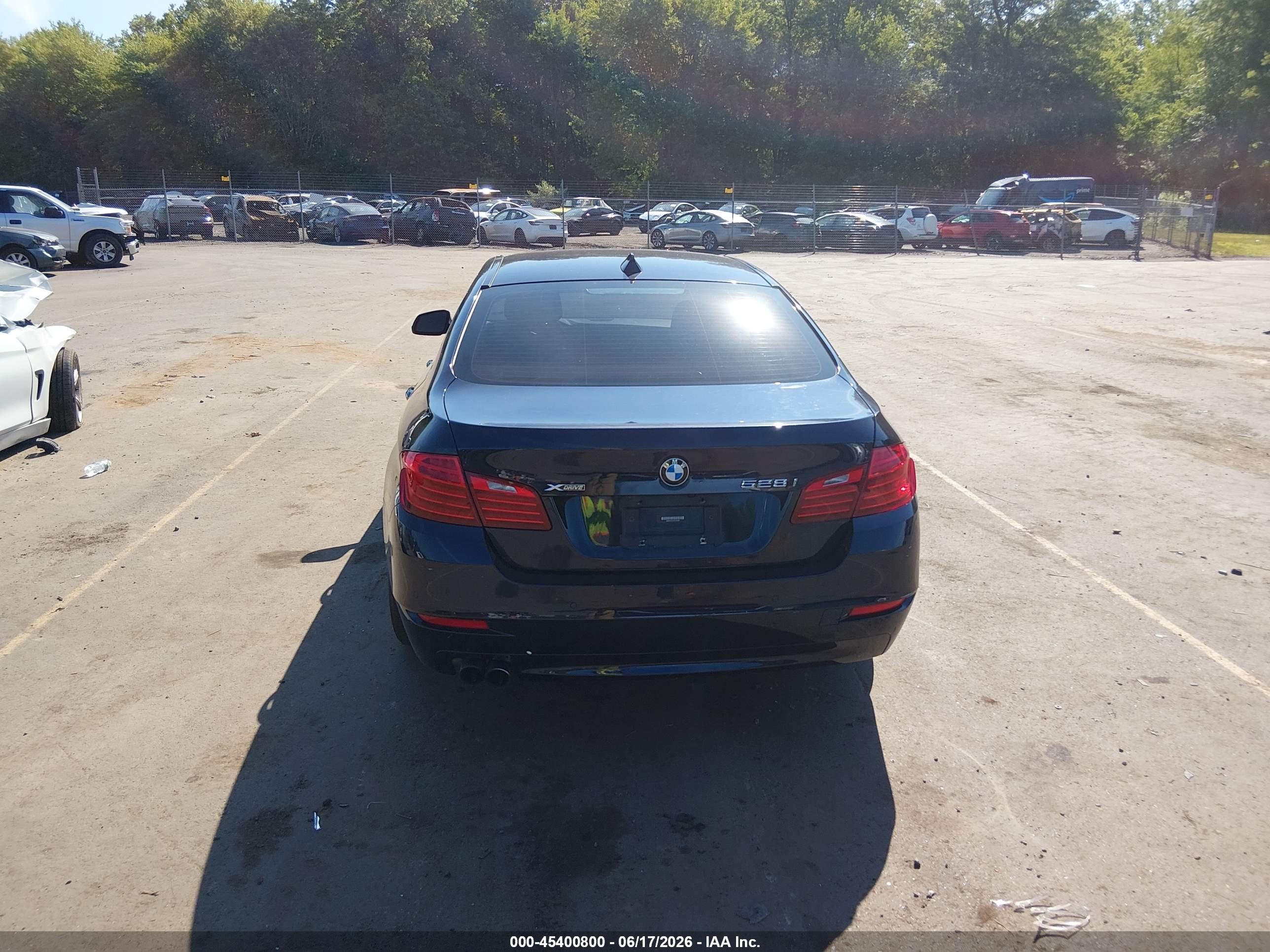 2015 Bmw 528i Xdrive Black vin: WBA5A7C51FG143765