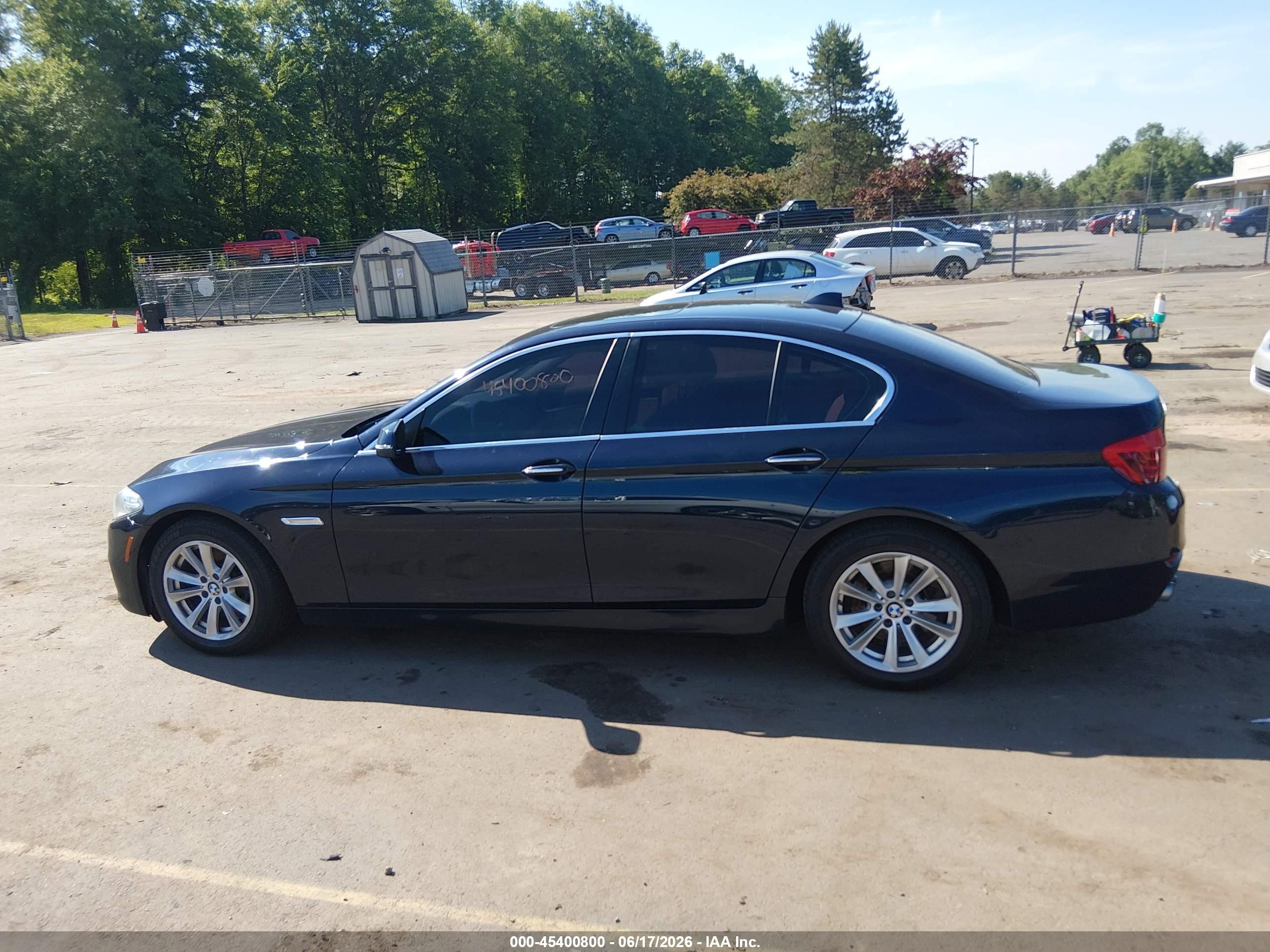 2015 Bmw 528i Xdrive Black vin: WBA5A7C51FG143765