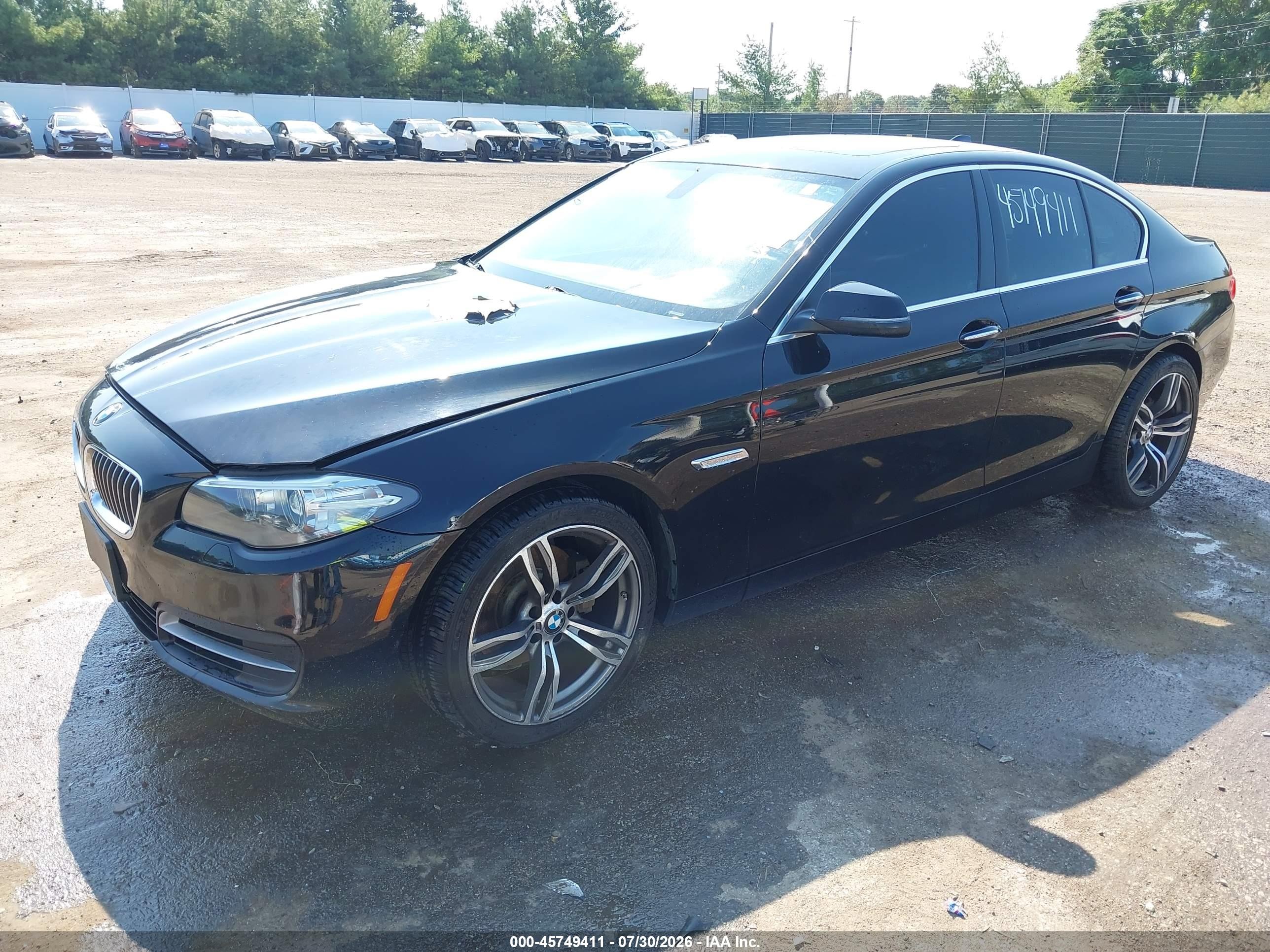 2014 Bmw 528i Xdrive Black vin: WBA5A7C52ED613382