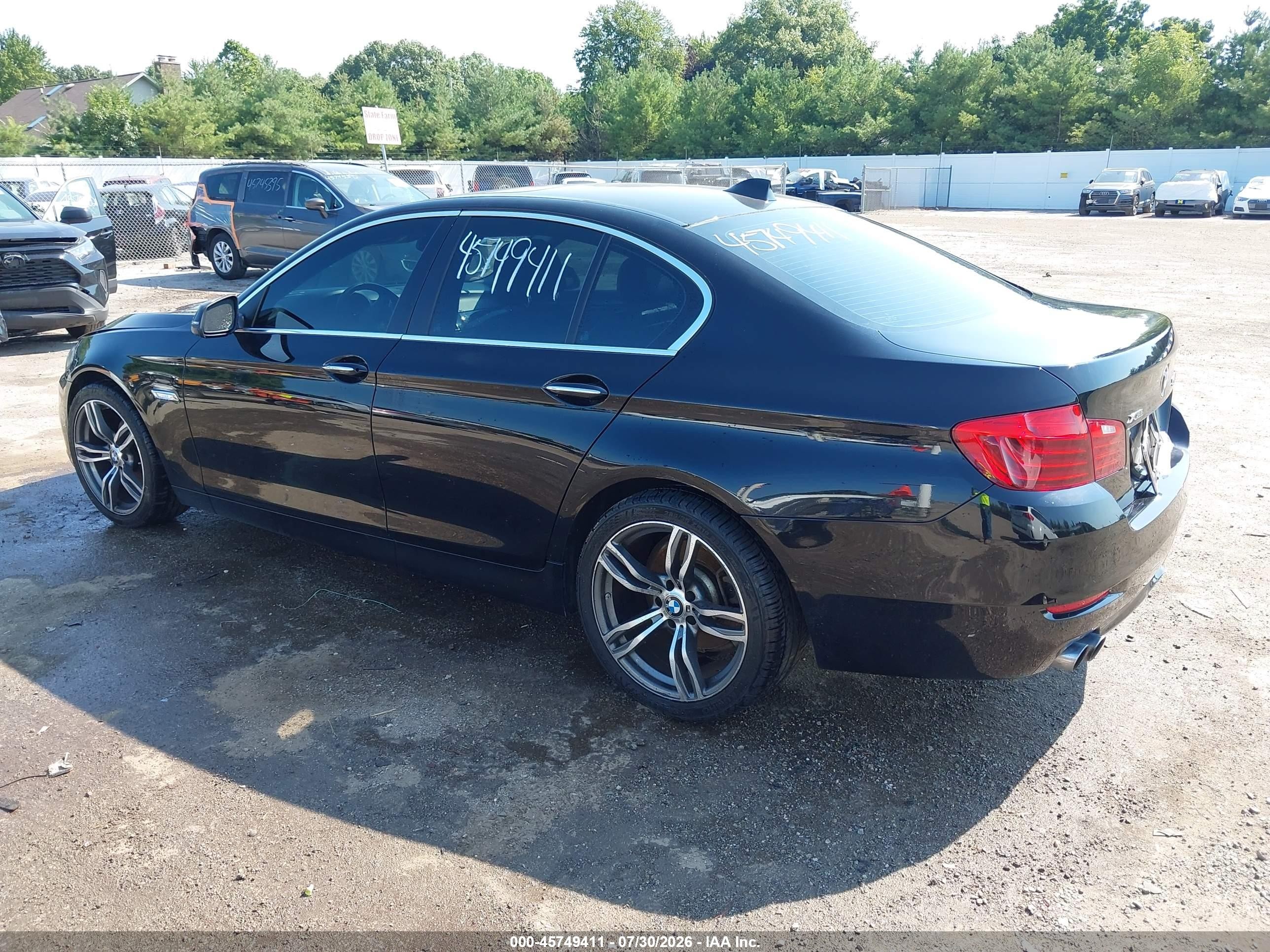 2014 Bmw 528i Xdrive Black vin: WBA5A7C52ED613382