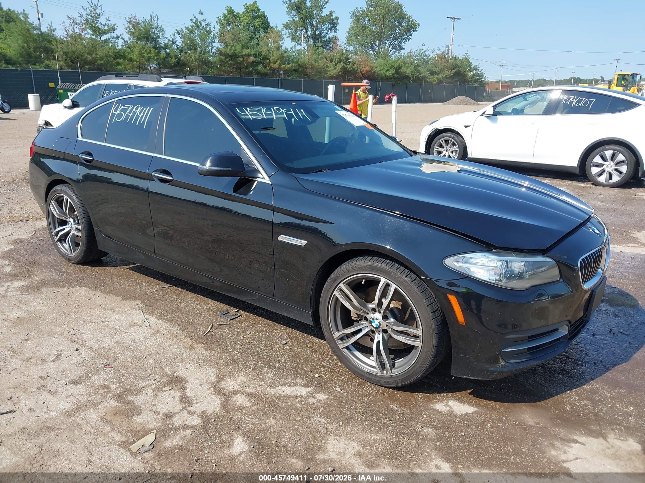 2014 Bmw 528i Xdrive Black vin: WBA5A7C52ED613382
