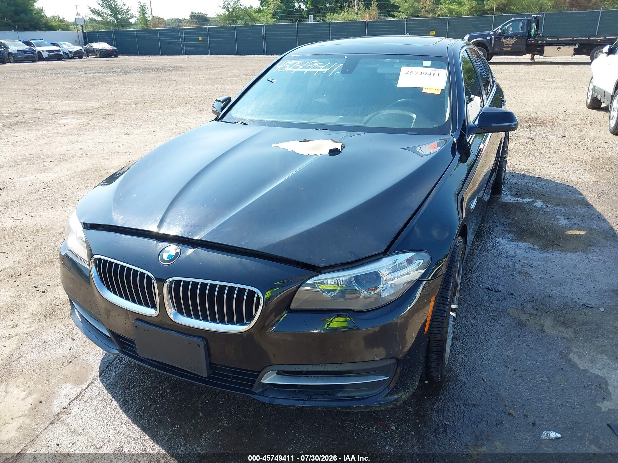 2014 Bmw 528i Xdrive Black vin: WBA5A7C52ED613382