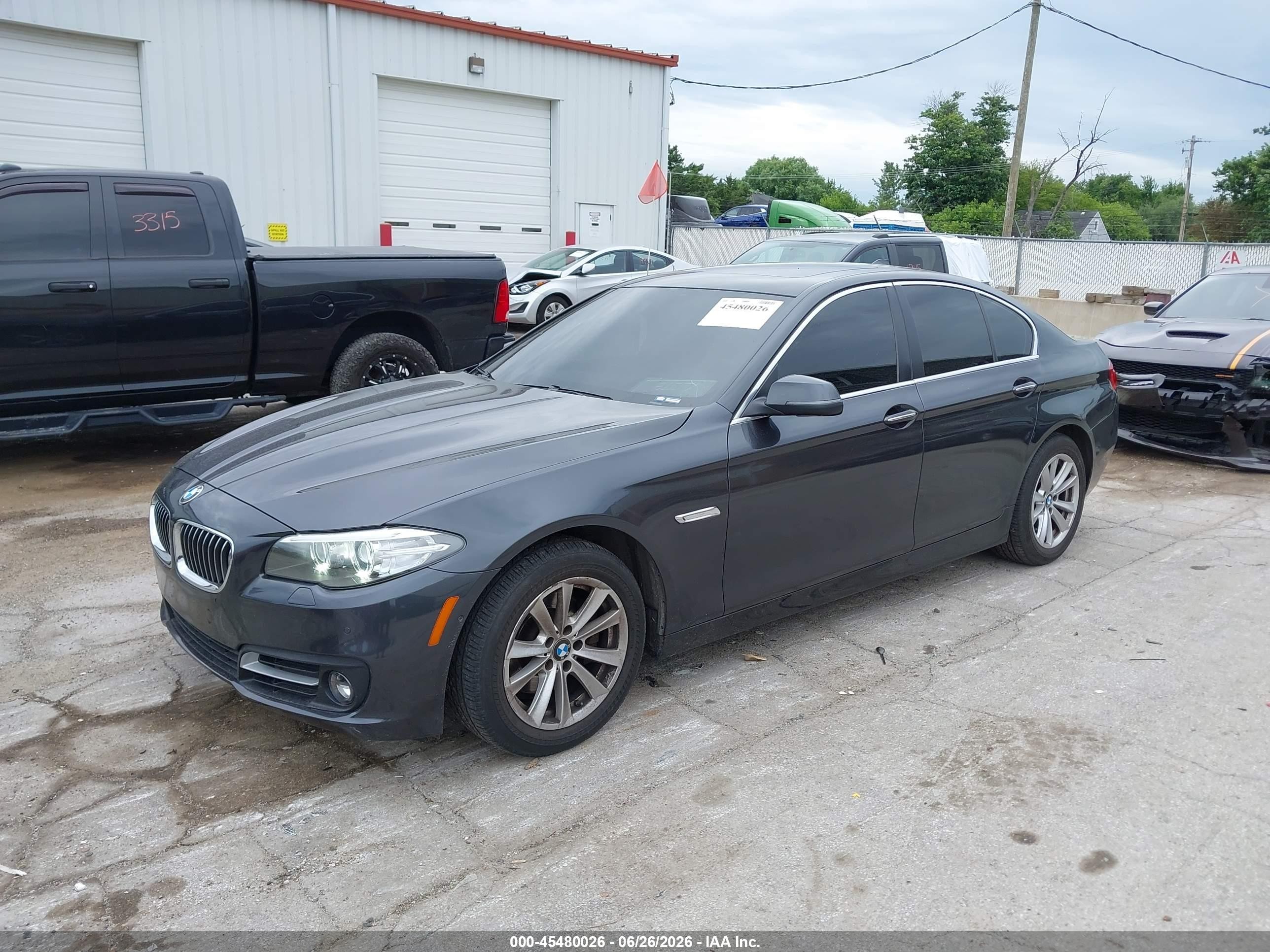 2015 Bmw 528i Xdrive Gray vin: WBA5A7C52FD624707