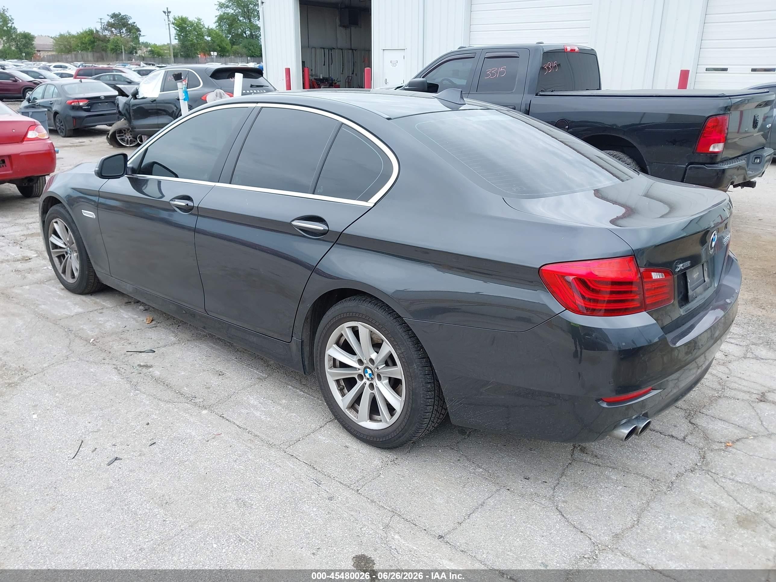 2015 Bmw 528i Xdrive Gray vin: WBA5A7C52FD624707