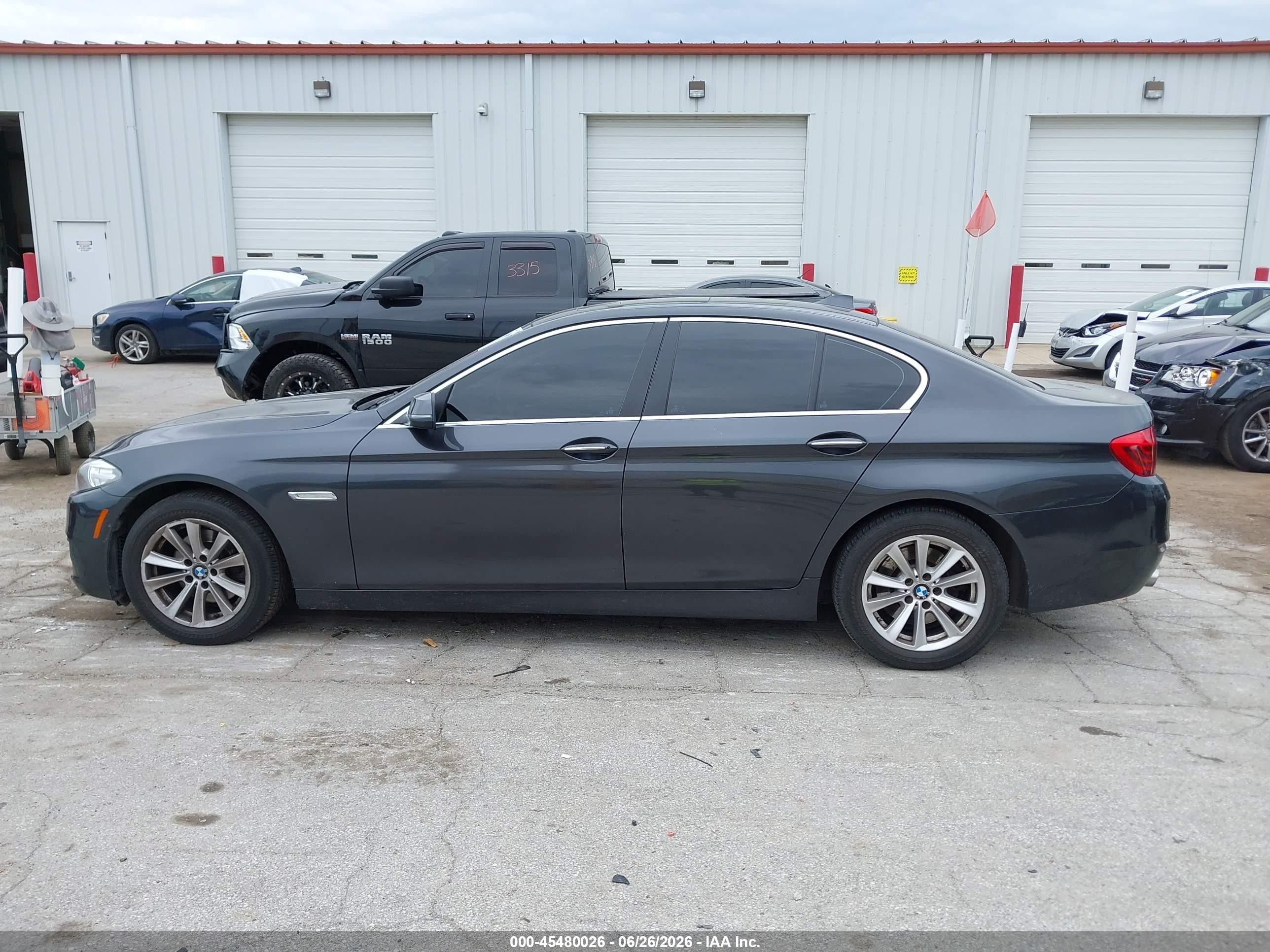 2015 Bmw 528i Xdrive Gray vin: WBA5A7C52FD624707