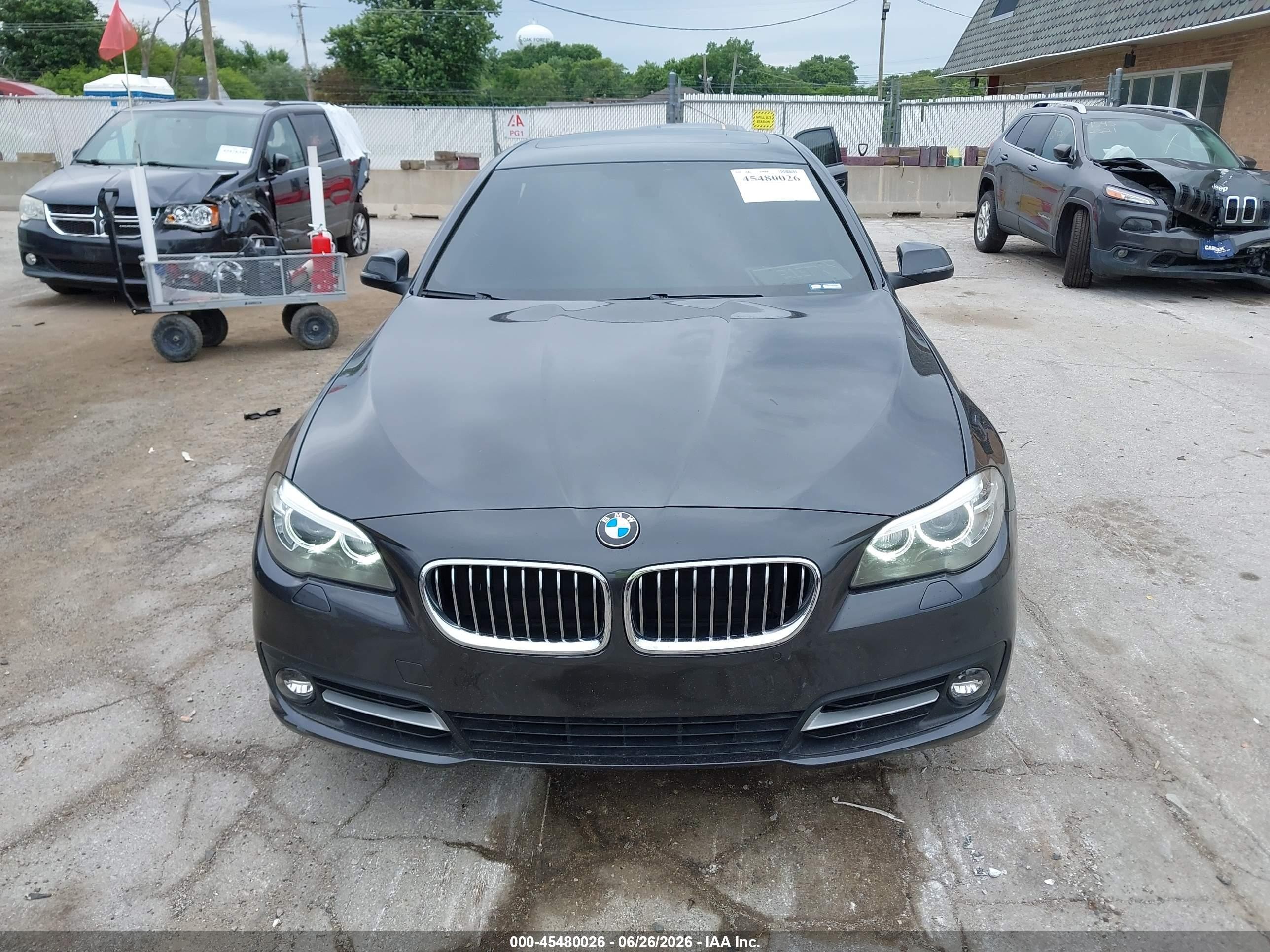 2015 Bmw 528i Xdrive Gray vin: WBA5A7C52FD624707