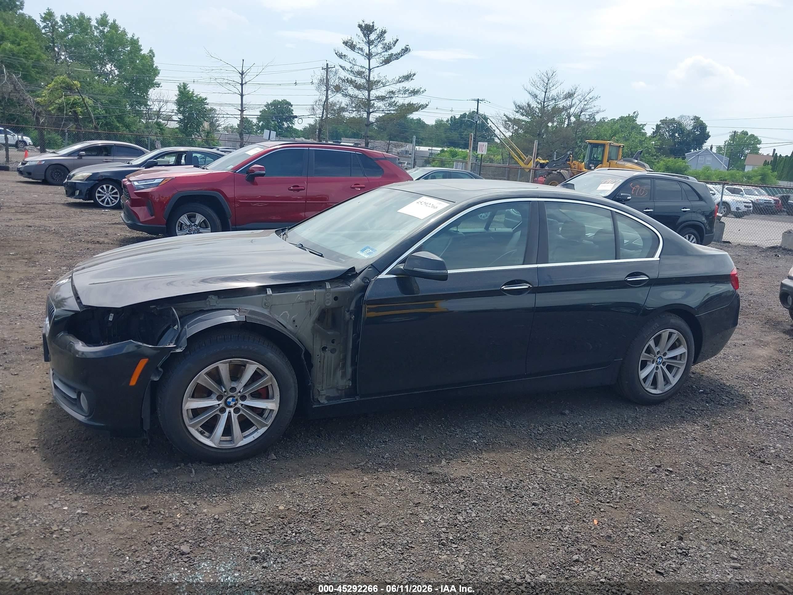 2015 Bmw 528i Xdrive Black vin: WBA5A7C52FD627266