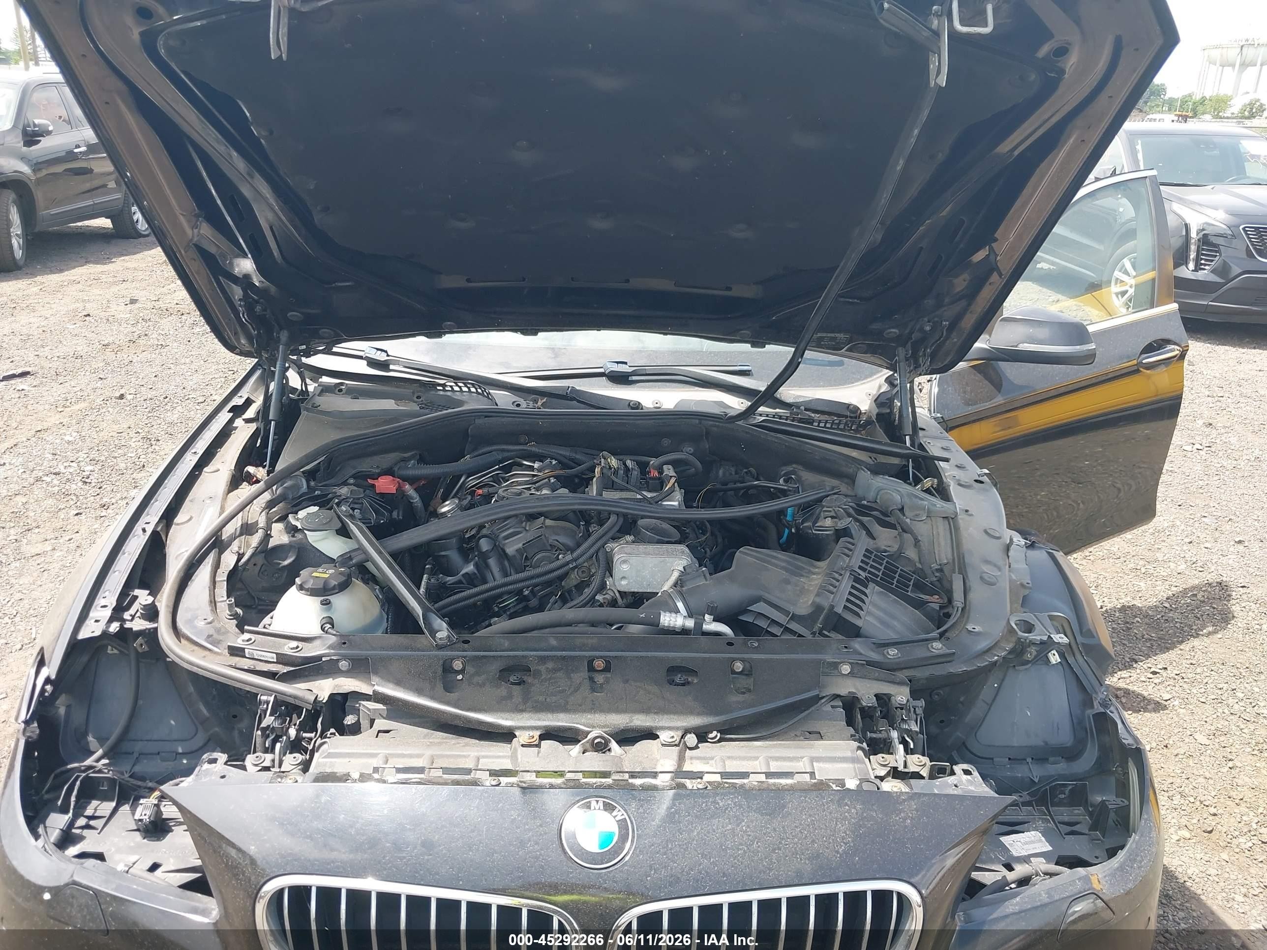 2015 Bmw 528i Xdrive Black vin: WBA5A7C52FD627266