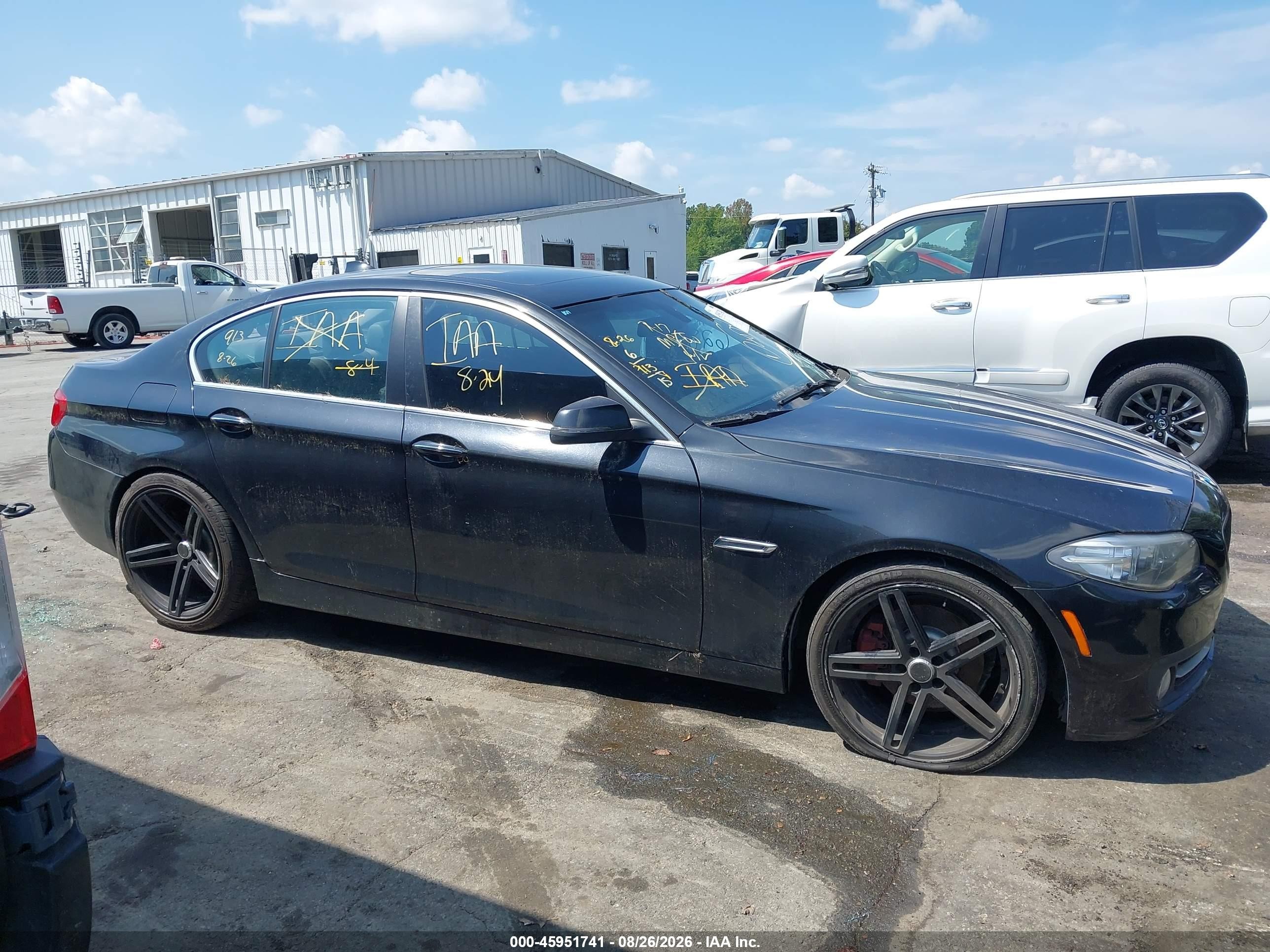 2015 Bmw 528i Xdrive Black vin: WBA5A7C52FD628823