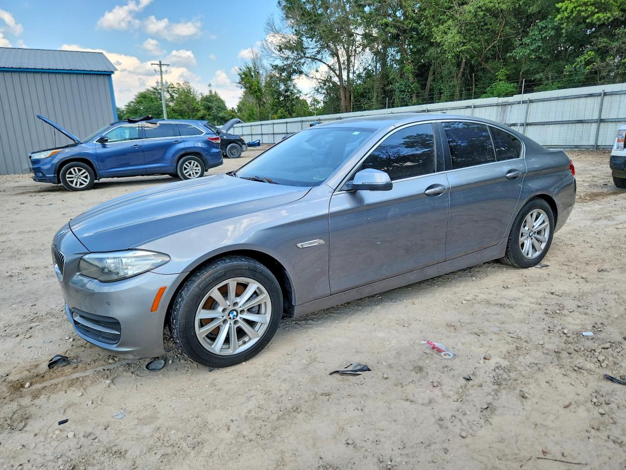 2014 Bmw 528 Xi Gray vin: WBA5A7C53ED613584