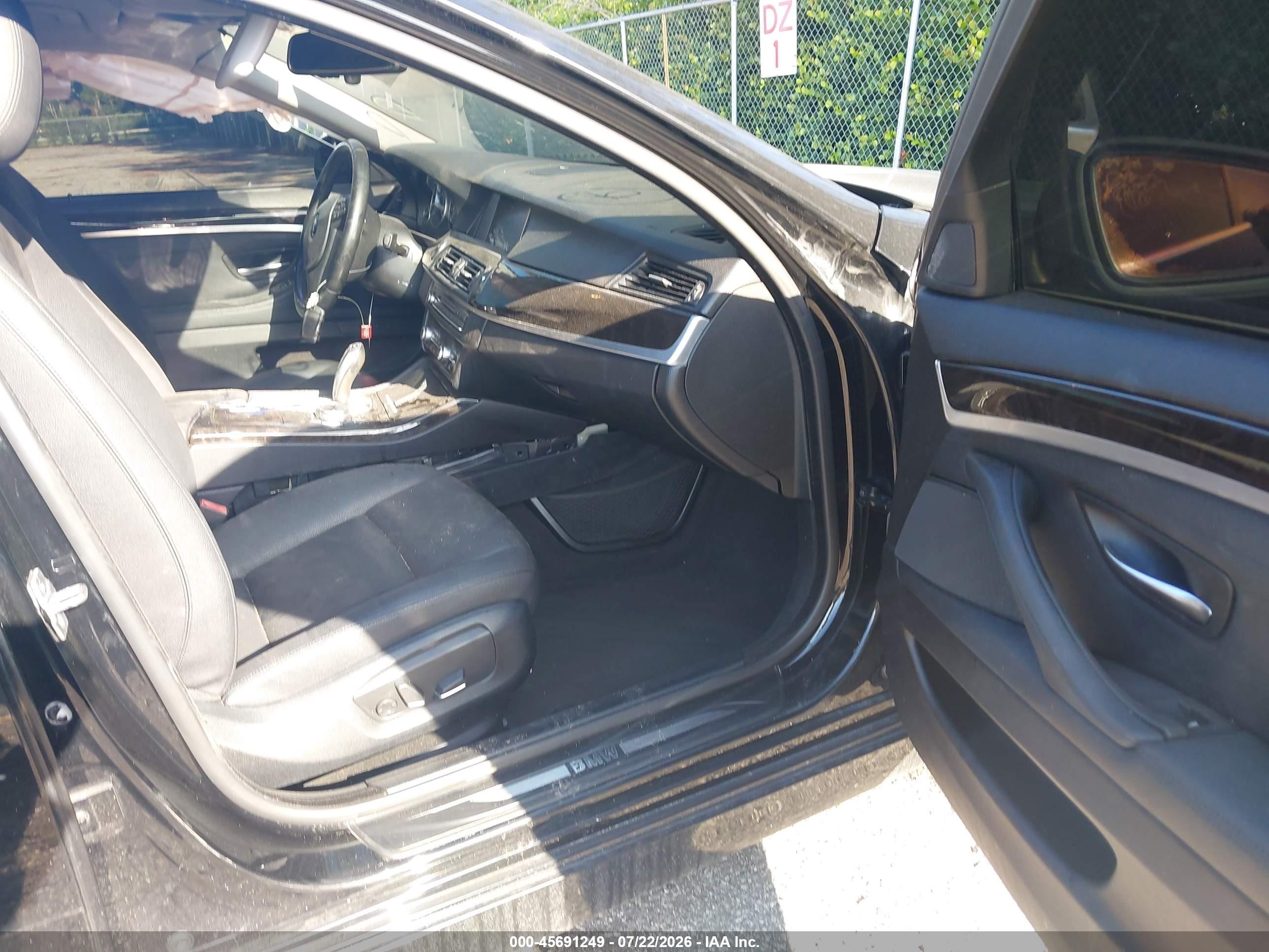 2014 Bmw 528i Xdrive Black vin: WBA5A7C53ED613908