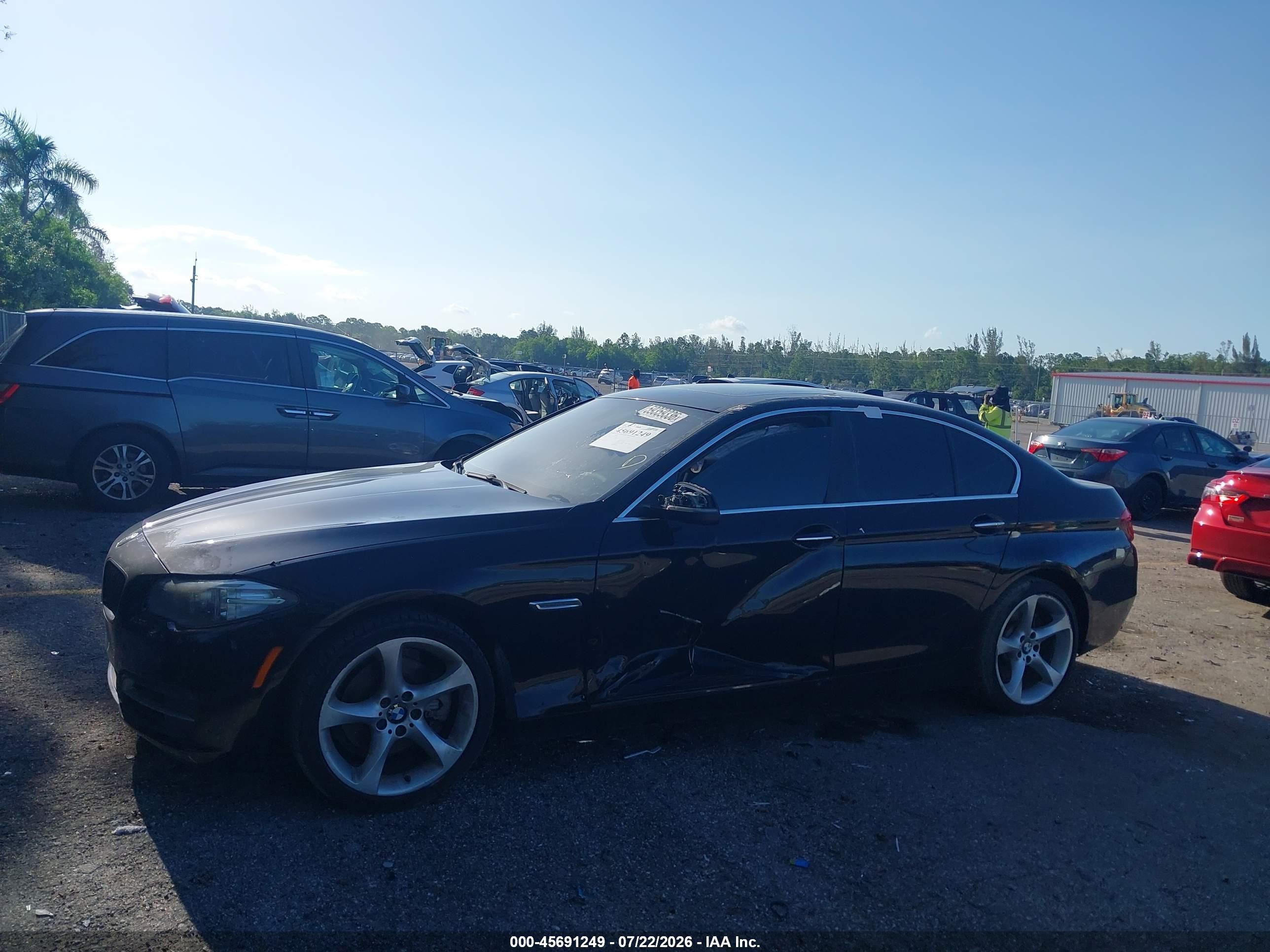 2014 Bmw 528i Xdrive Black vin: WBA5A7C53ED613908