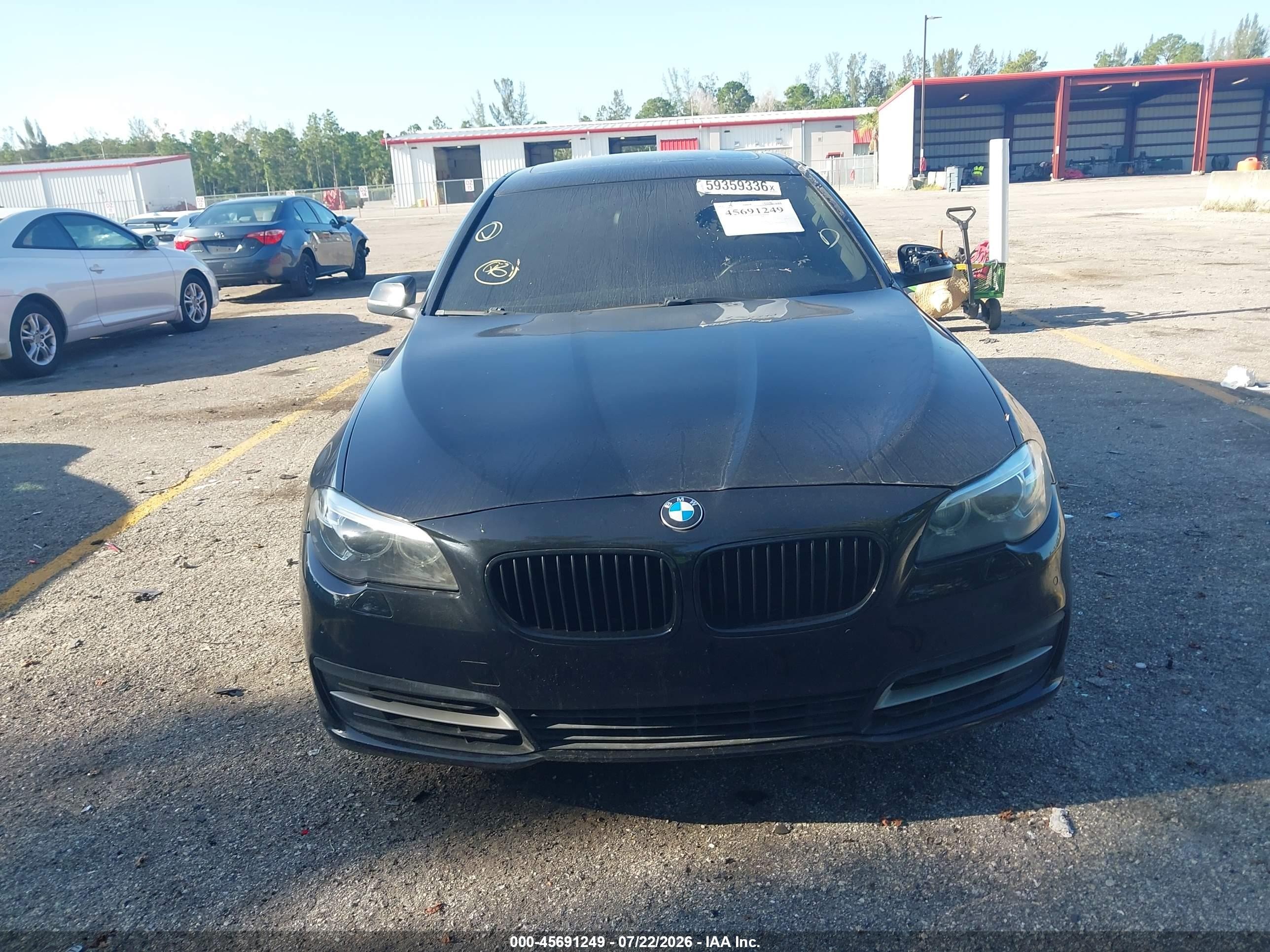 2014 Bmw 528i Xdrive Black vin: WBA5A7C53ED613908