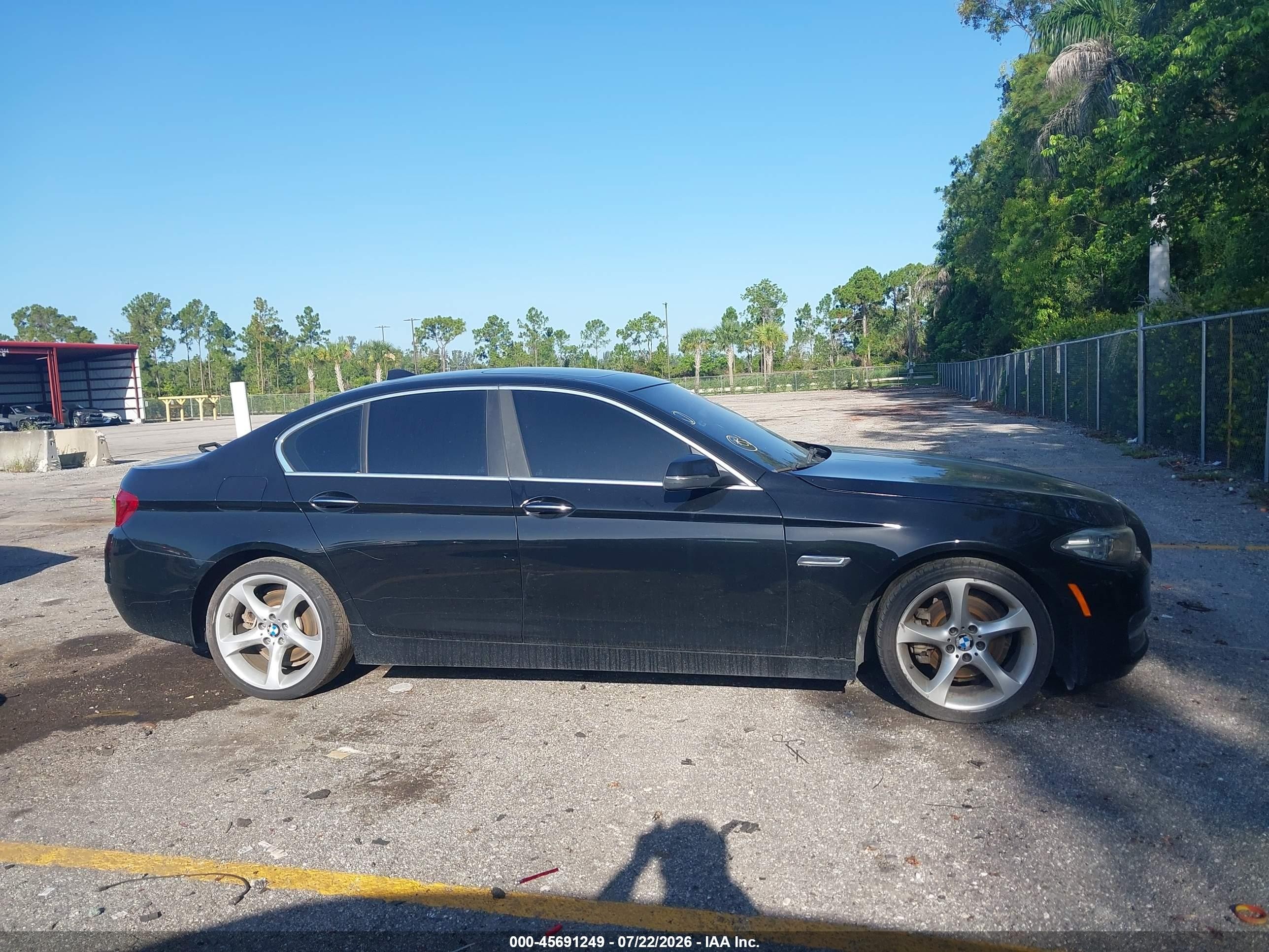2014 Bmw 528i Xdrive Black vin: WBA5A7C53ED613908