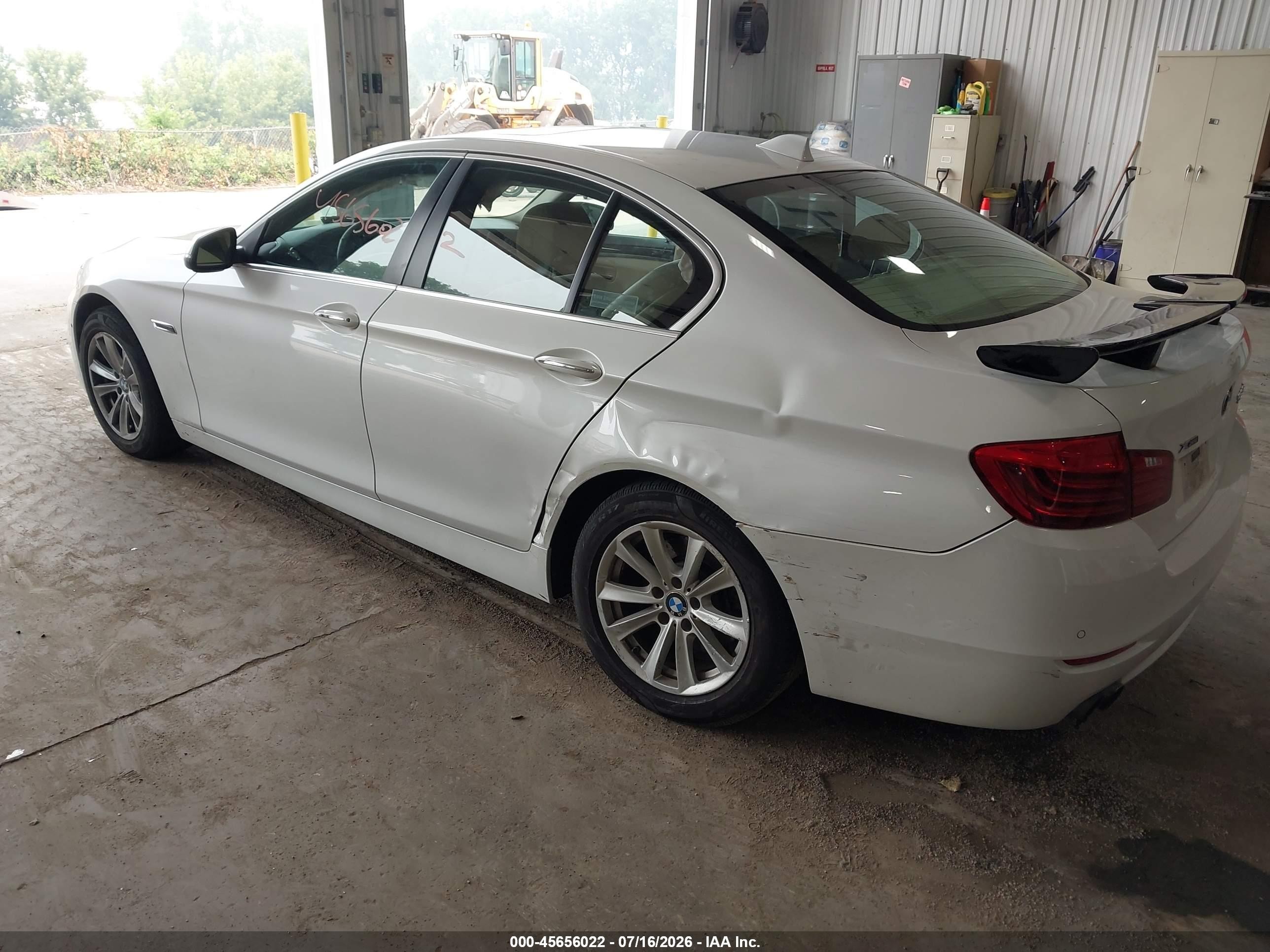 2014 Bmw 528i Xdrive Белый vin: WBA5A7C53ED618543