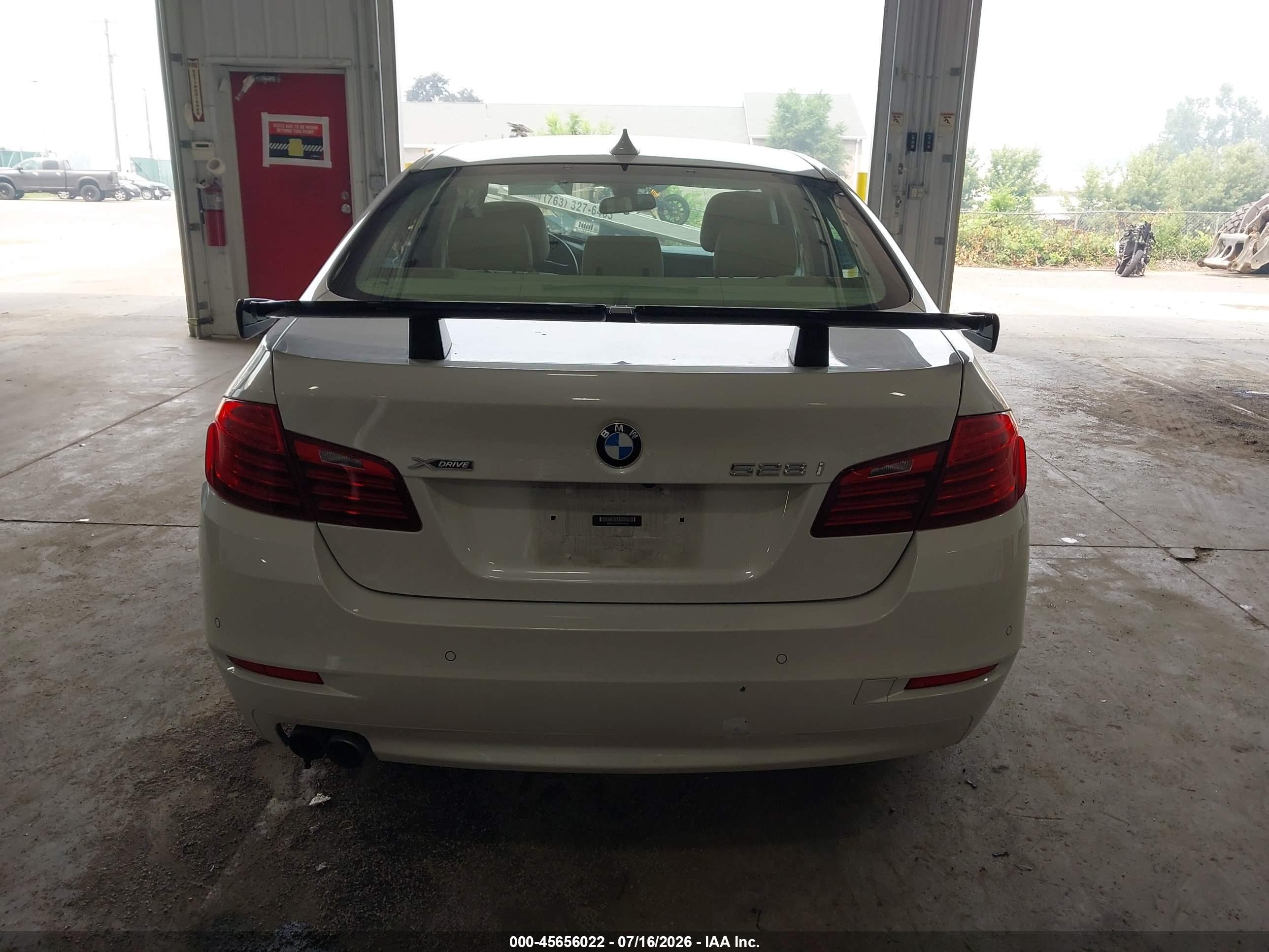 2014 Bmw 528i Xdrive Белый vin: WBA5A7C53ED618543