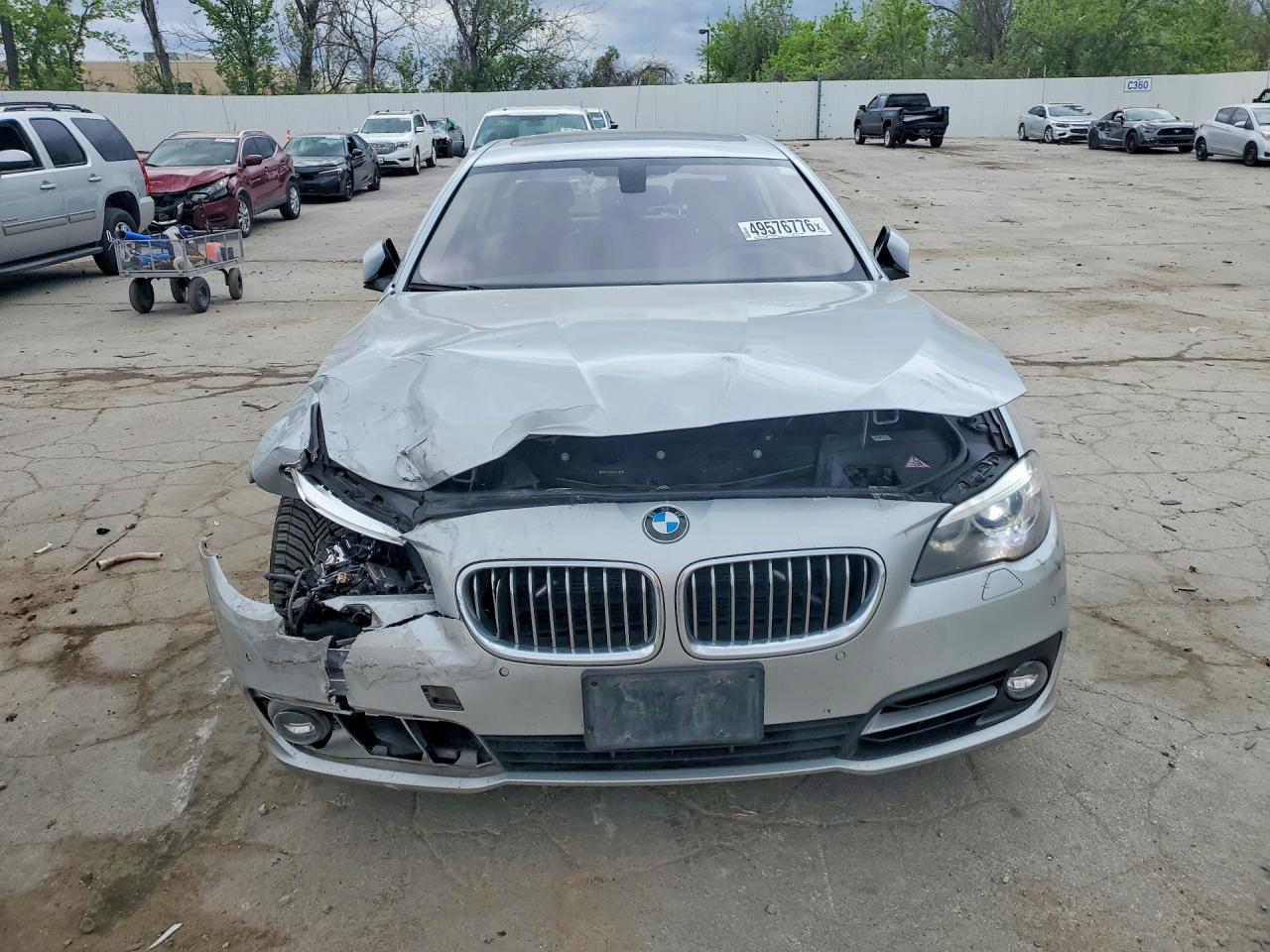 2015 Bmw 528 Xi Silver vin: WBA5A7C53FD625753