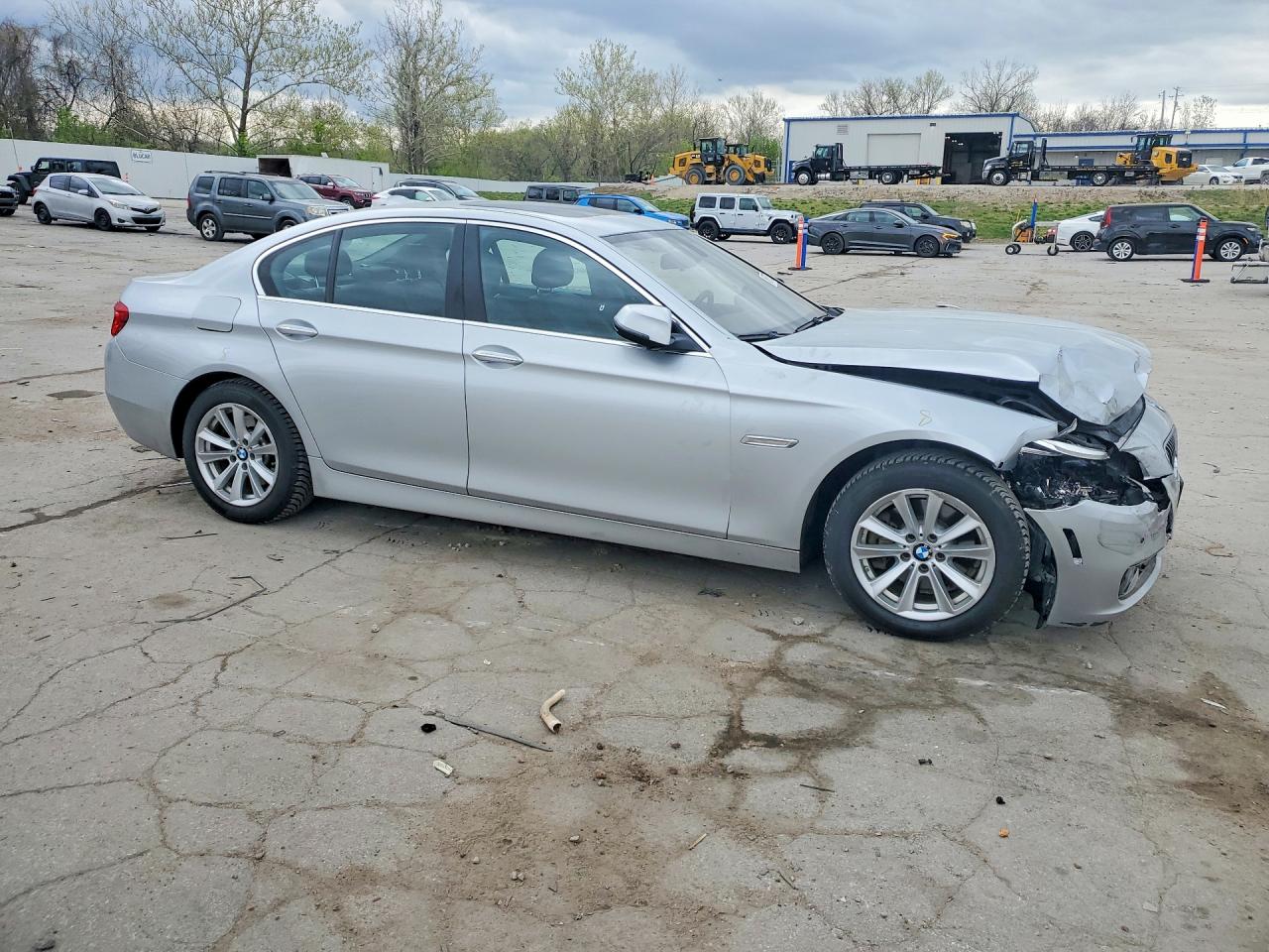 2015 Bmw 528 Xi Silver vin: WBA5A7C53FD625753