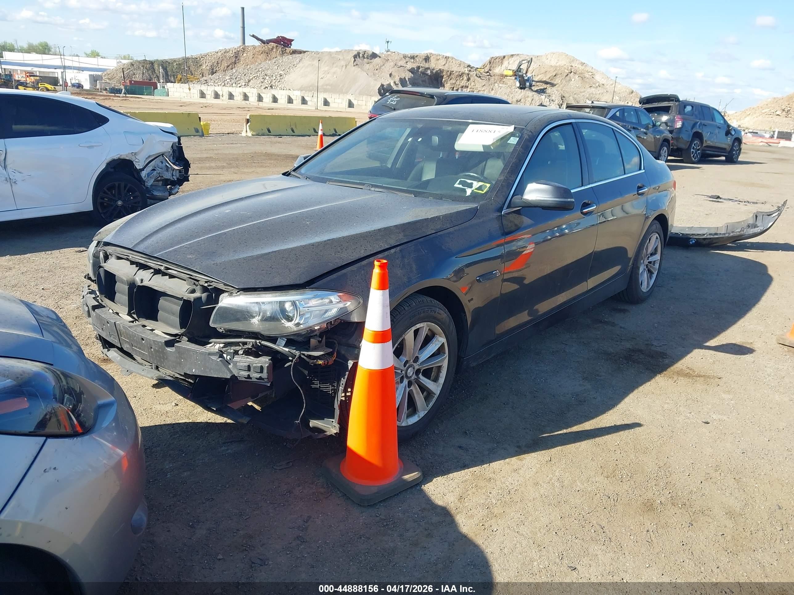 2015 Bmw 528i Xdrive Black vin: WBA5A7C53FD627017