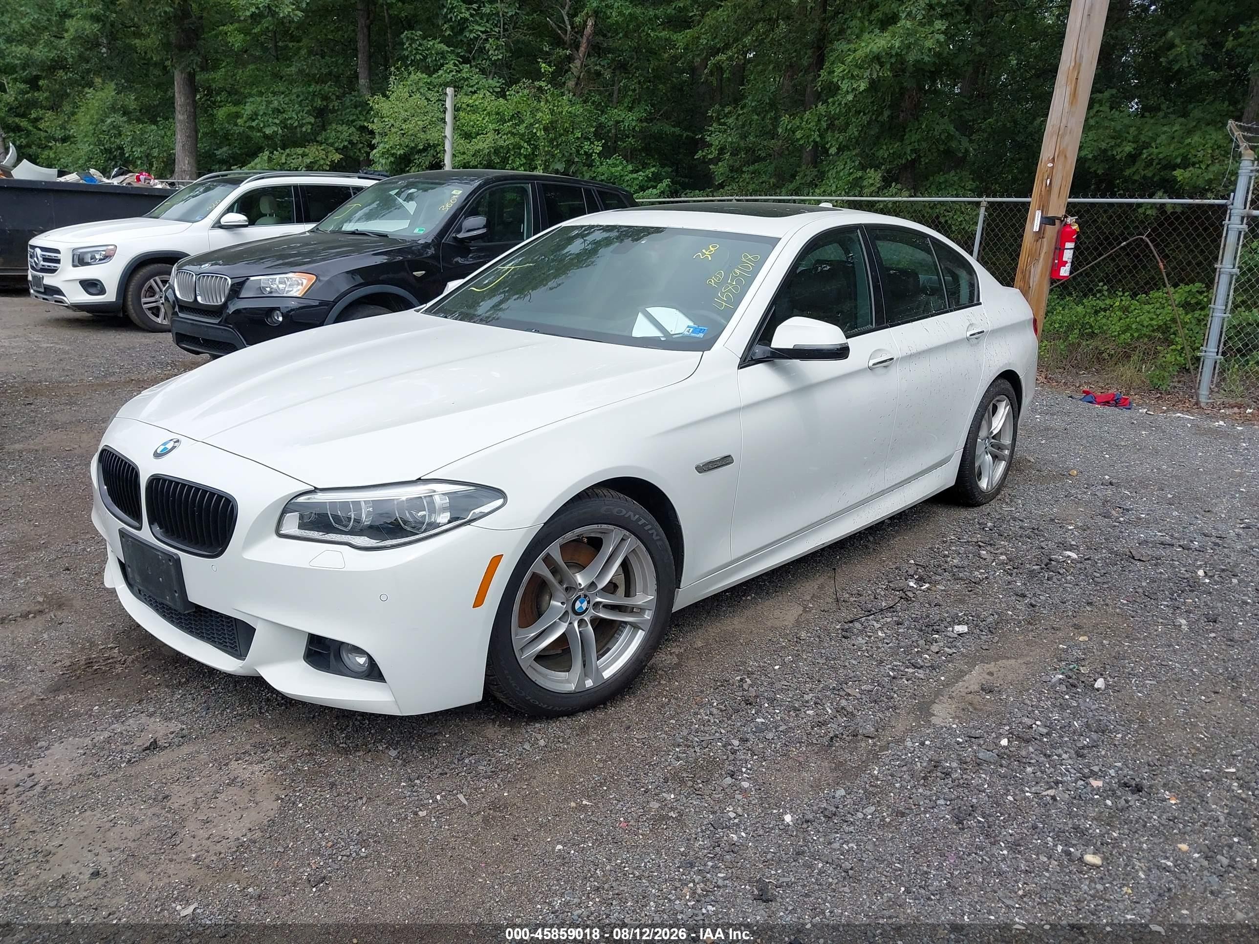 2014 Bmw 528i Xdrive Белый vin: WBA5A7C54ED612279