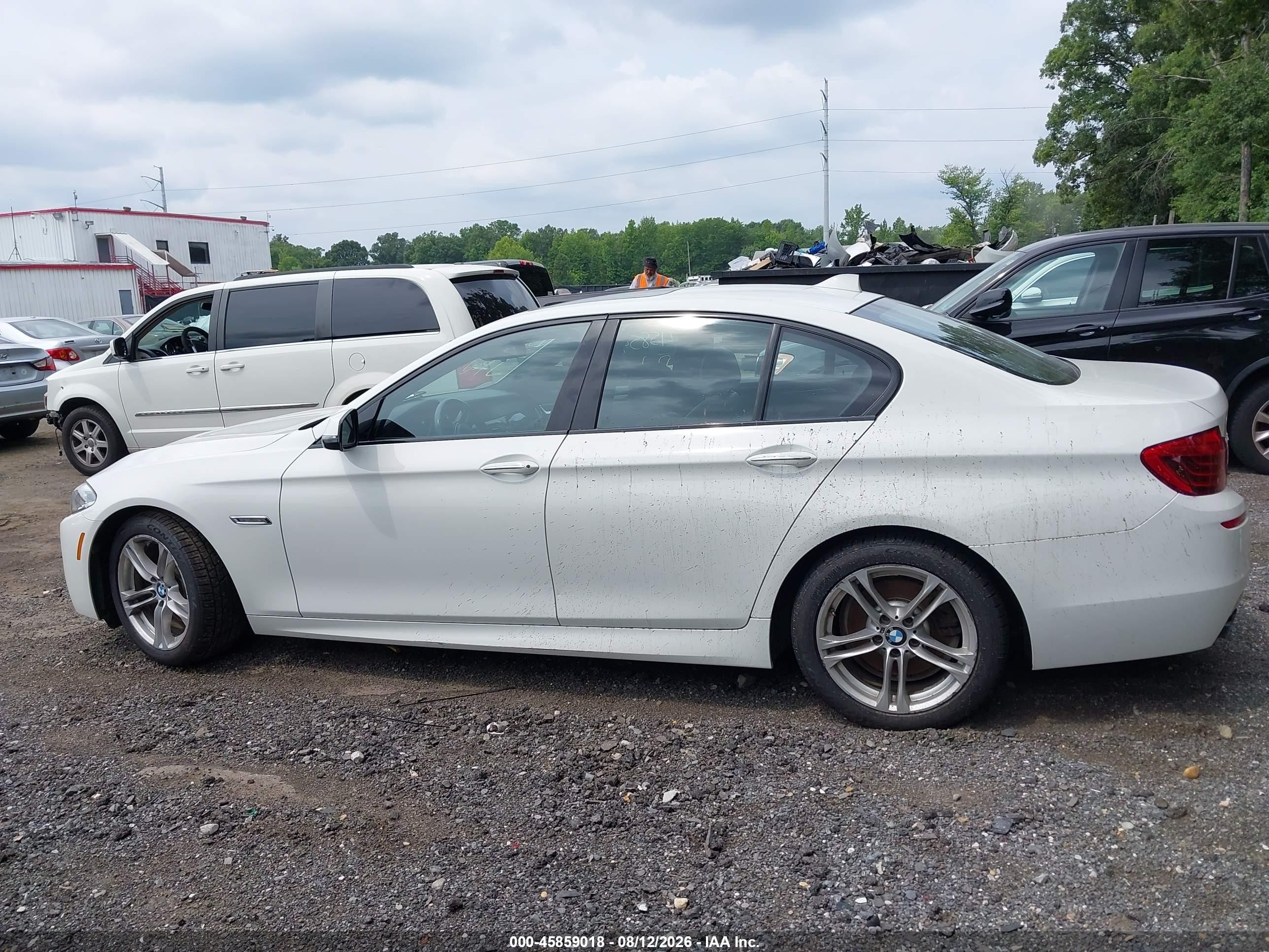 2014 Bmw 528i Xdrive Белый vin: WBA5A7C54ED612279