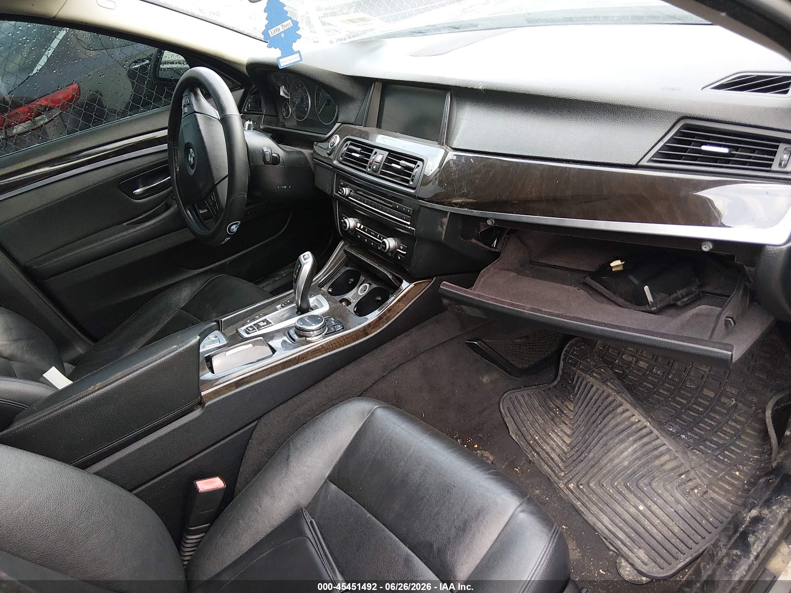 2014 Bmw 528i Xdrive Black vin: WBA5A7C54ED613271