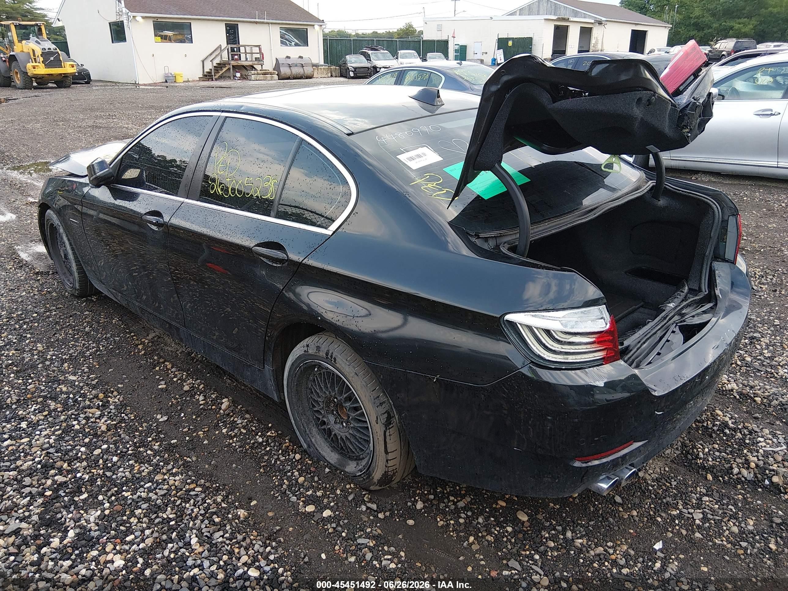 2014 Bmw 528i Xdrive Black vin: WBA5A7C54ED613271