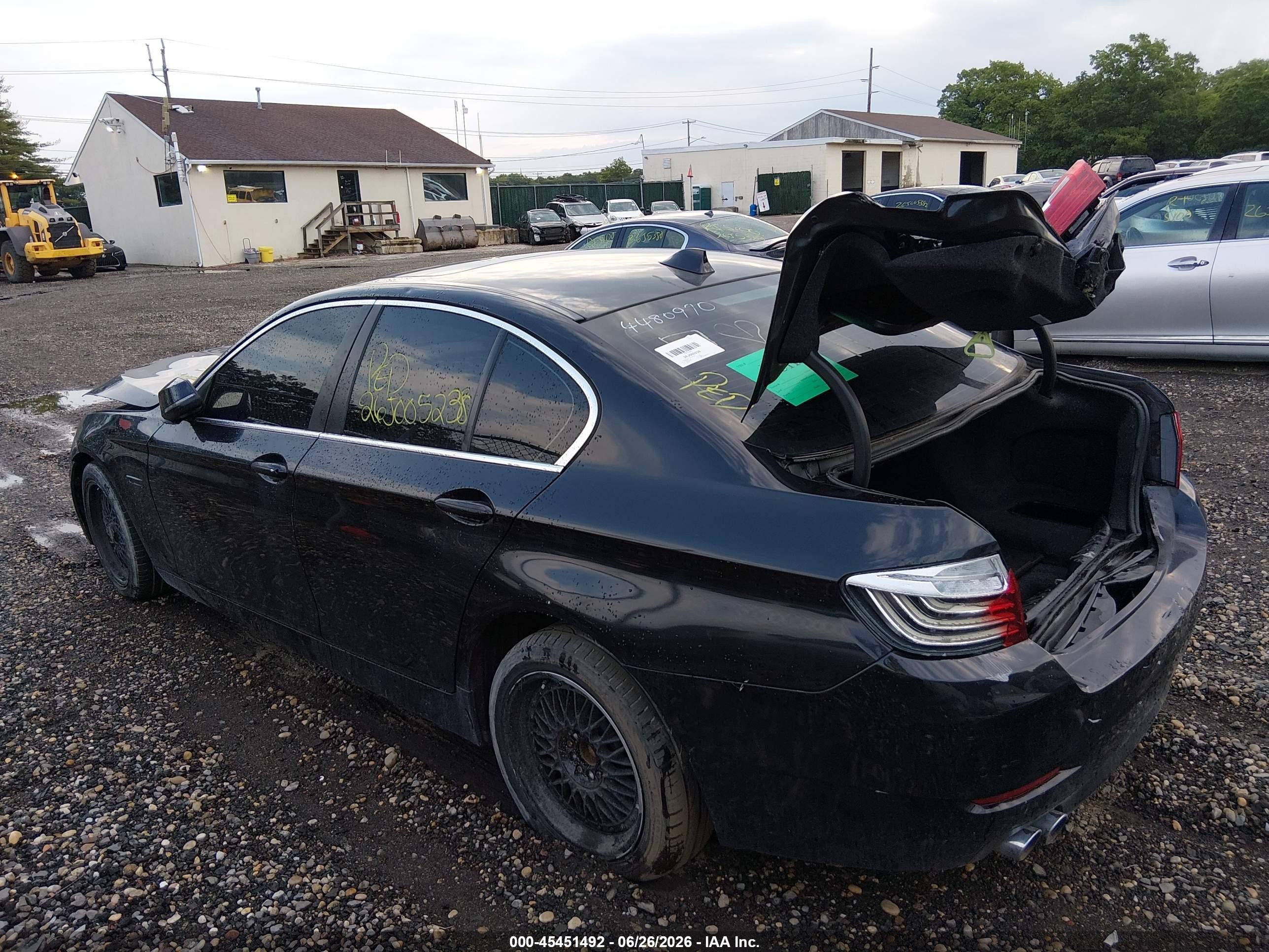 2014 Bmw 528i Xdrive Black vin: WBA5A7C54ED613271