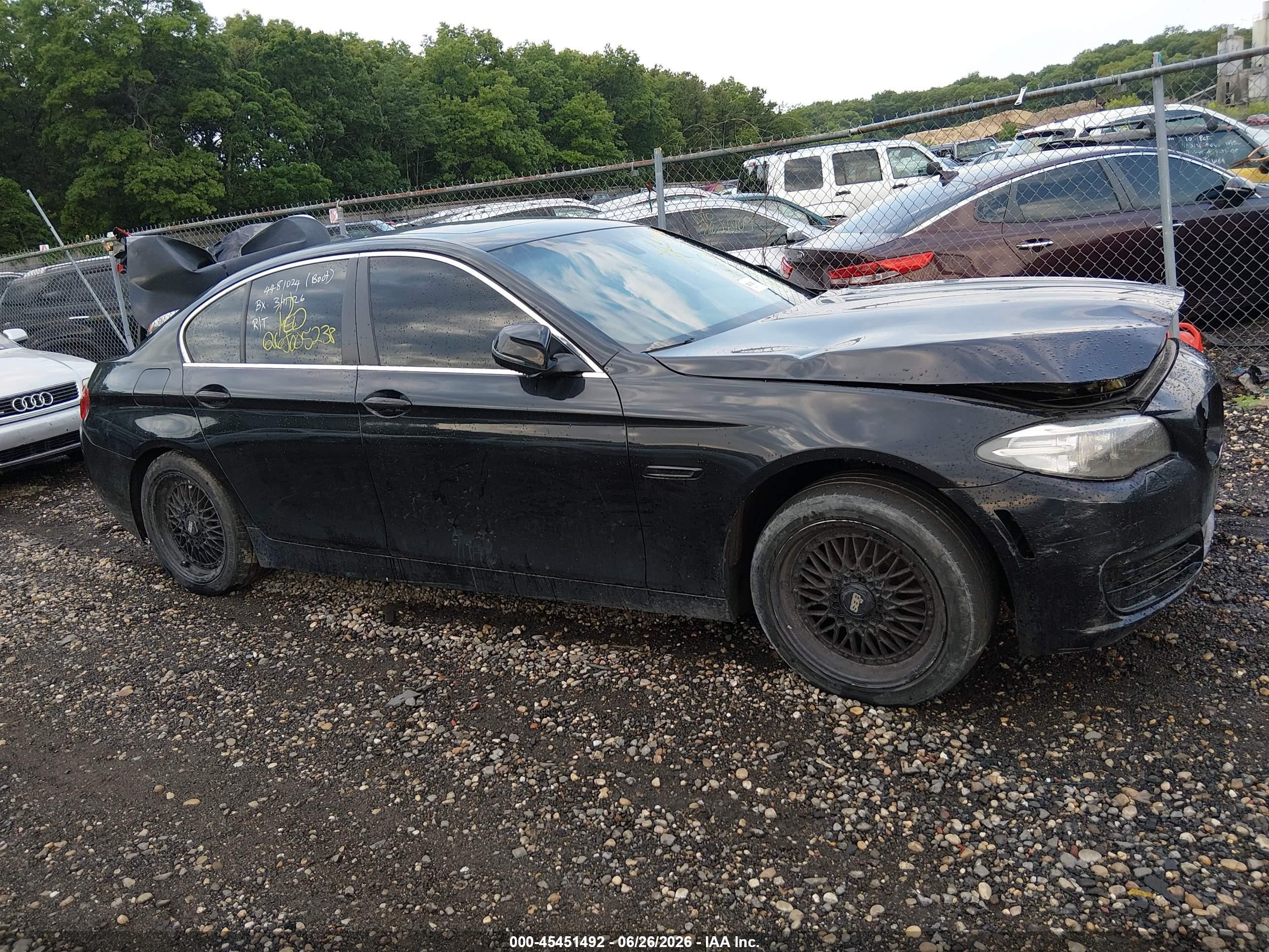 2014 Bmw 528i Xdrive Black vin: WBA5A7C54ED613271