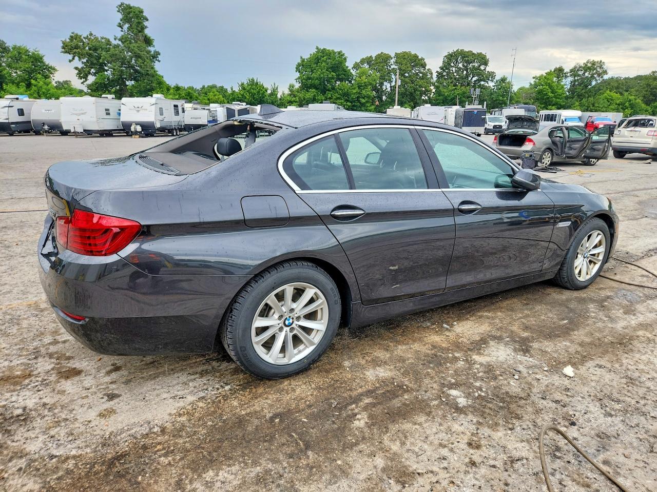 2014 Bmw 528 Xi Gray vin: WBA5A7C54ED613903