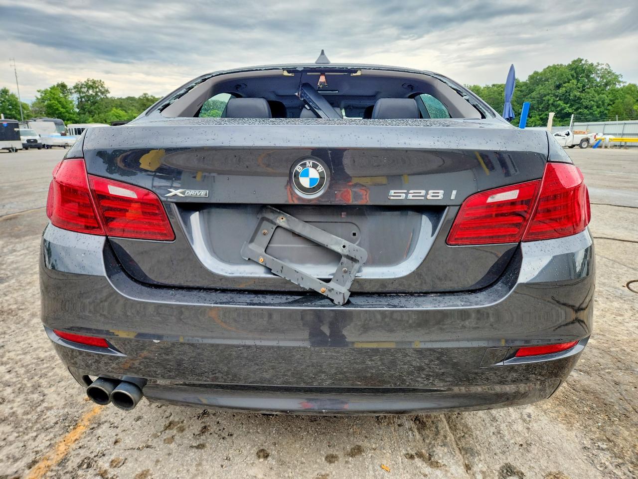 2014 Bmw 528 Xi Gray vin: WBA5A7C54ED613903