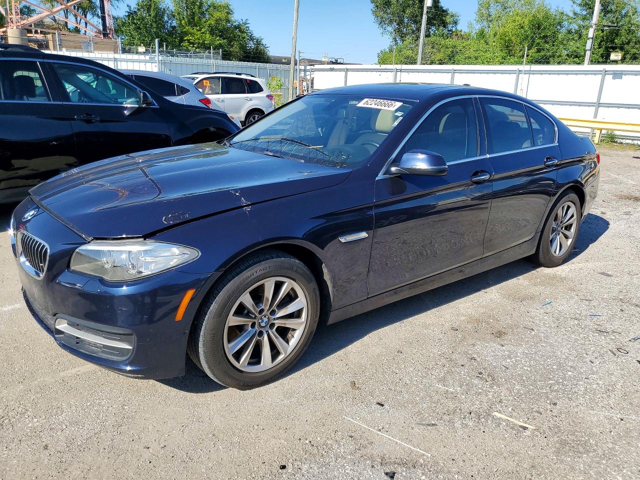 2014 Bmw 528 Xi Синий vin: WBA5A7C54ED616719