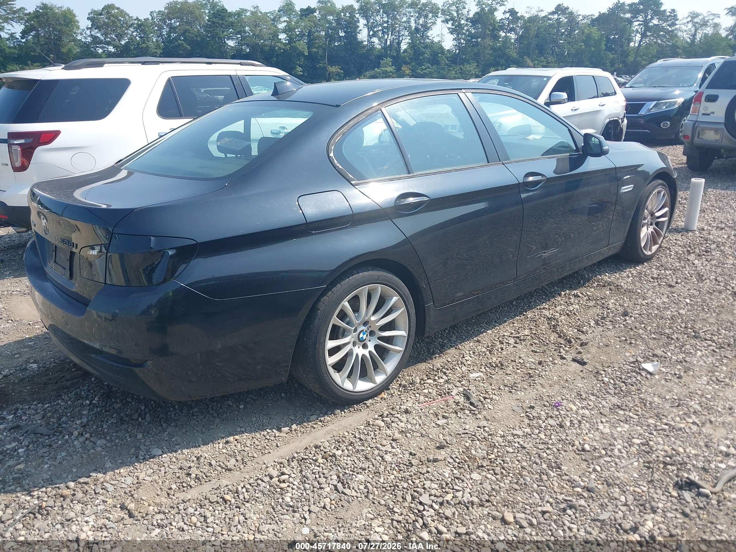 2015 Bmw 528i Xdrive Black vin: WBA5A7C54FD621906