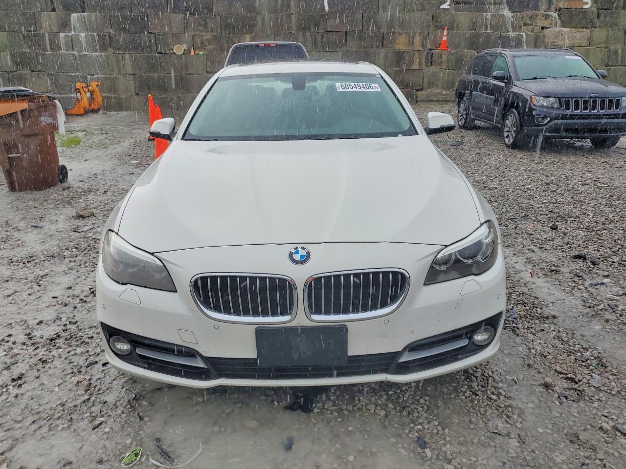 2015 Bmw 528 Xi White vin: WBA5A7C54FD624143