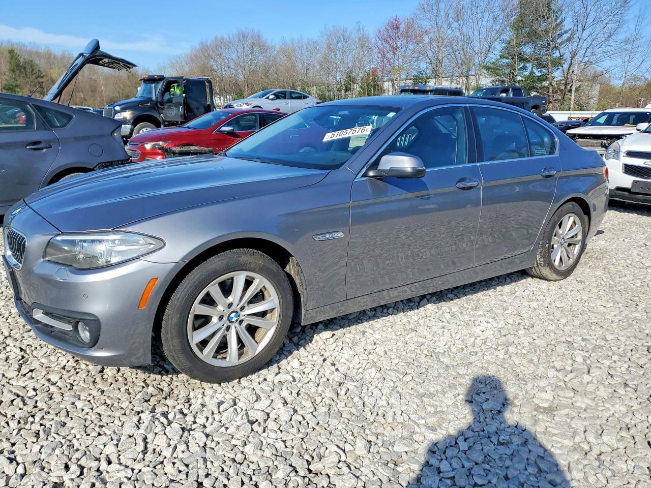 2015 Bmw 528 Xi Gray vin: WBA5A7C54FD628046