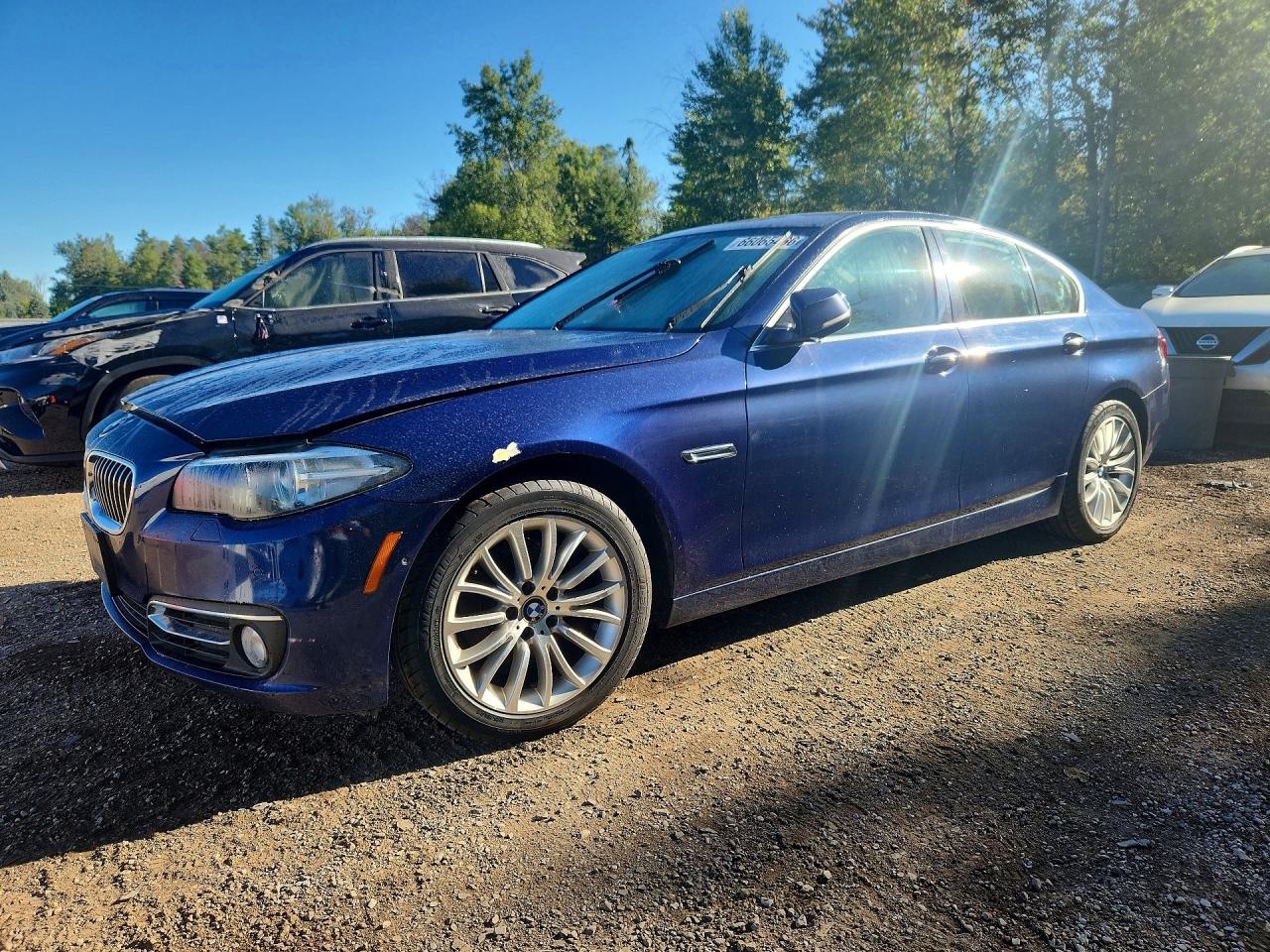 2015 Bmw 528 Xi Синий vin: WBA5A7C54FG143176