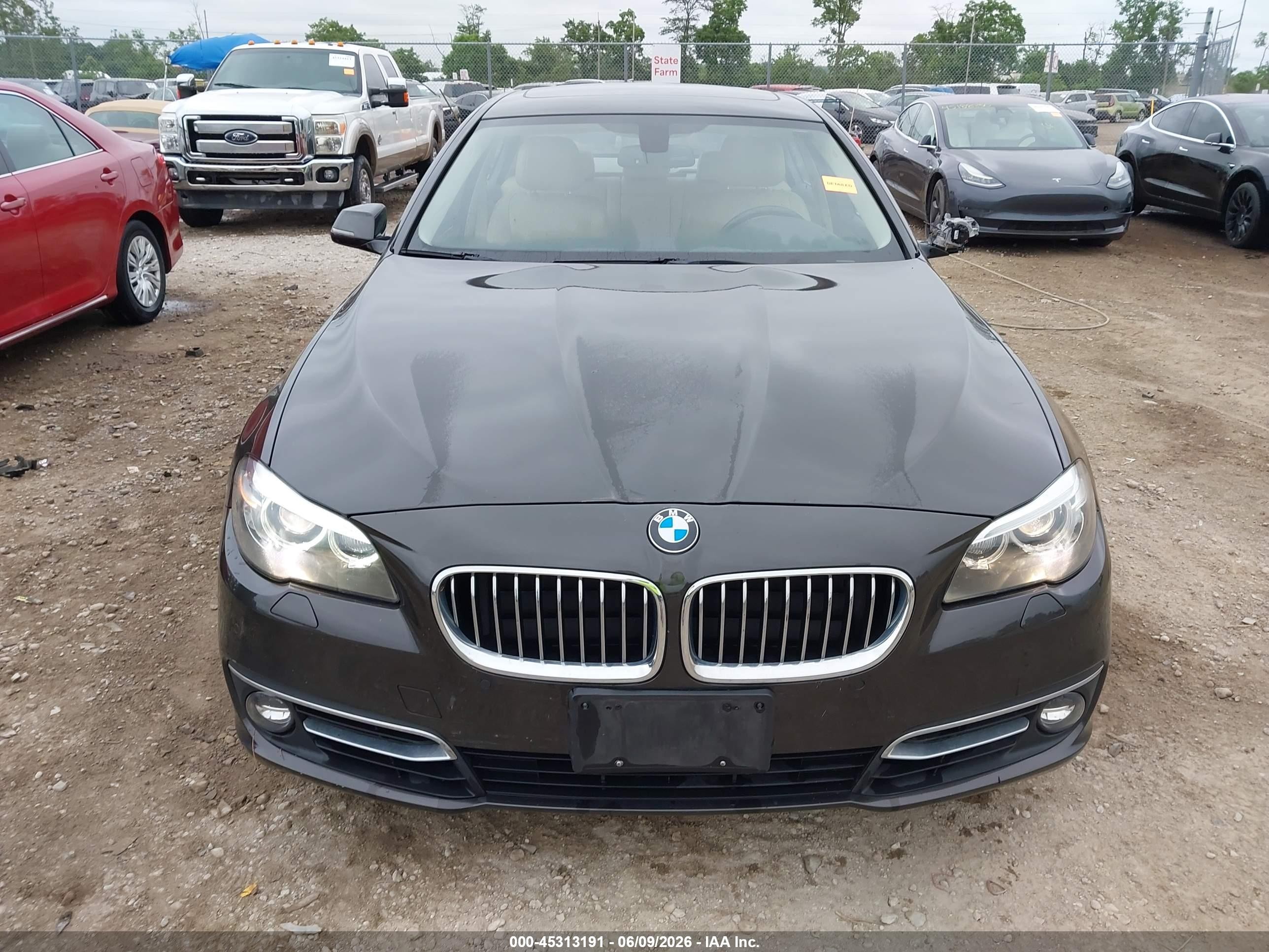 2014 Bmw 528i Xdrive Brown vin: WBA5A7C55ED615773