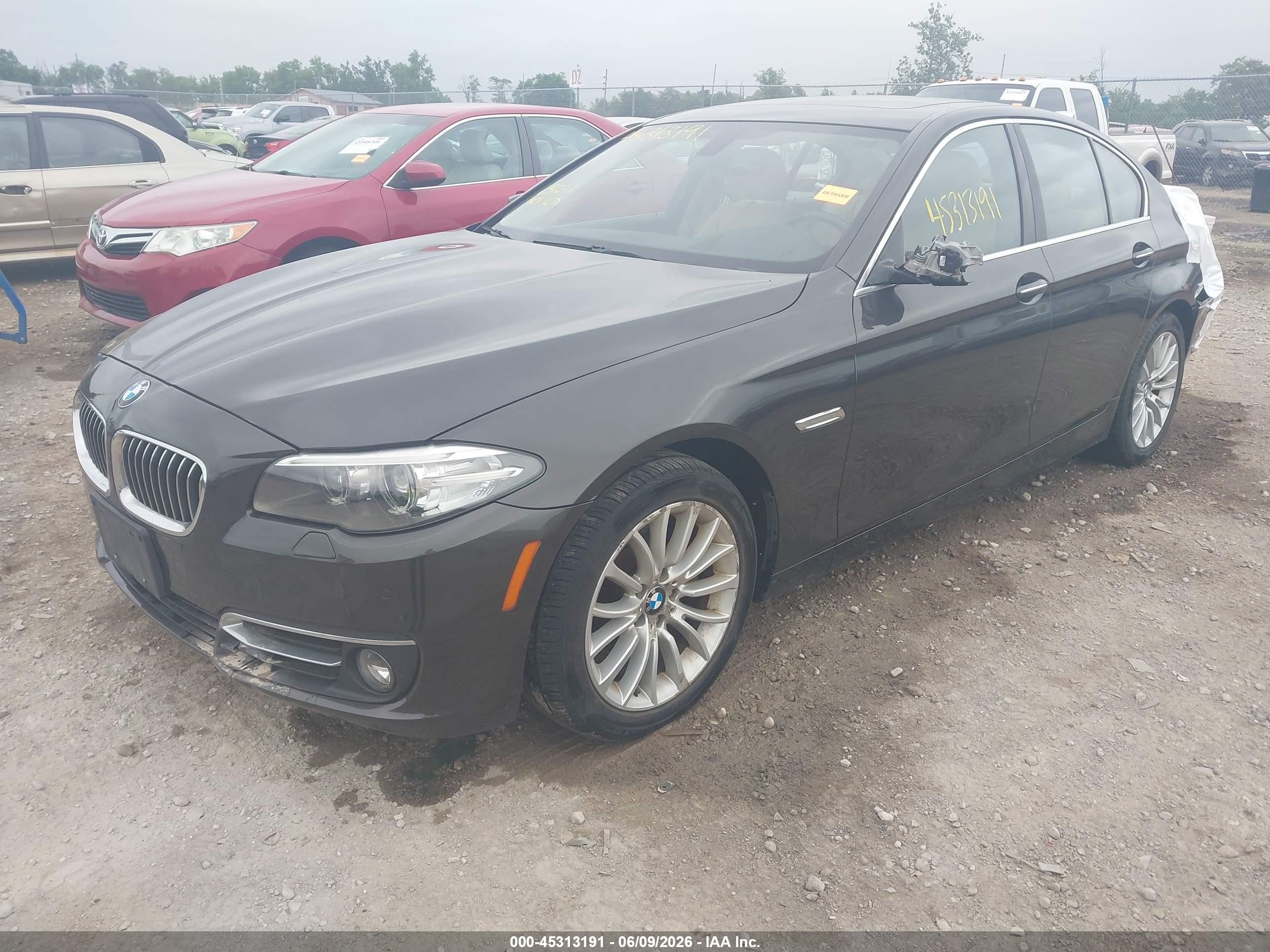 2014 Bmw 528i Xdrive Brown vin: WBA5A7C55ED615773