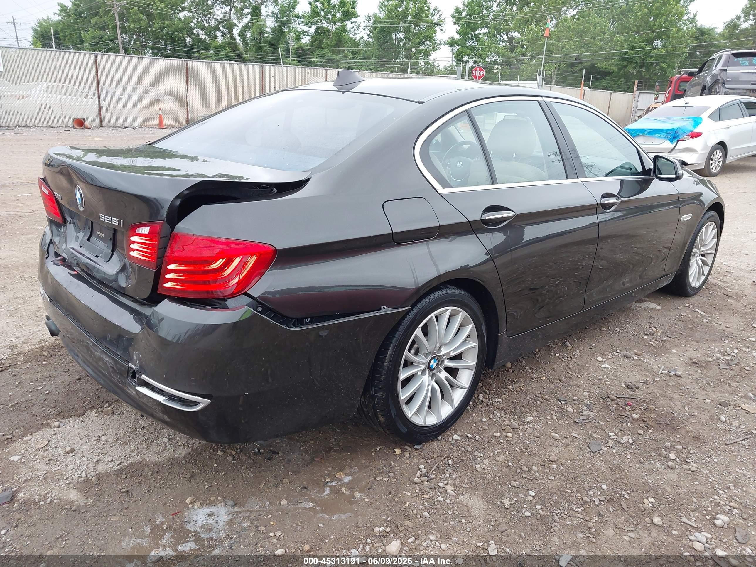 2014 Bmw 528i Xdrive Brown vin: WBA5A7C55ED615773