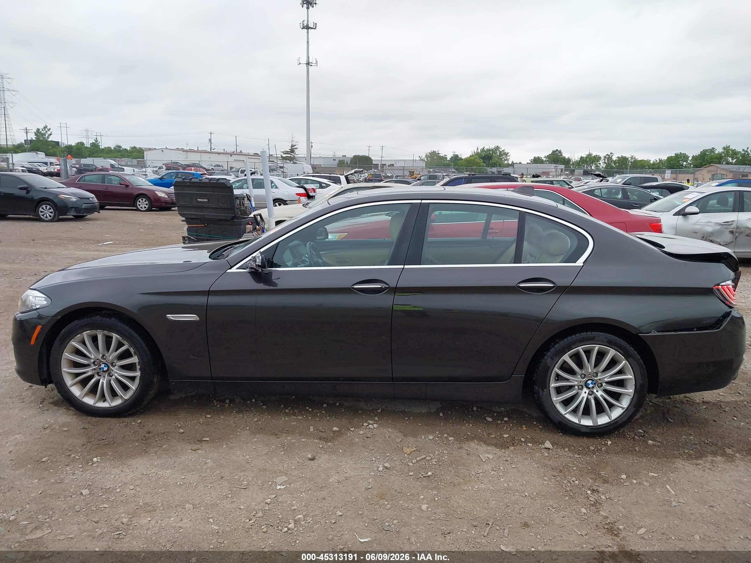 2014 Bmw 528i Xdrive Brown vin: WBA5A7C55ED615773