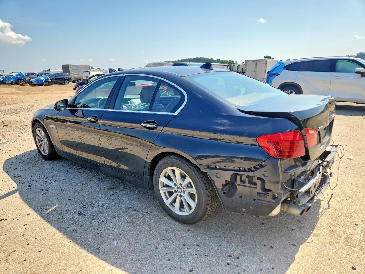 2014 Bmw 5 Series Black vin: WBA5A7C55ED617135