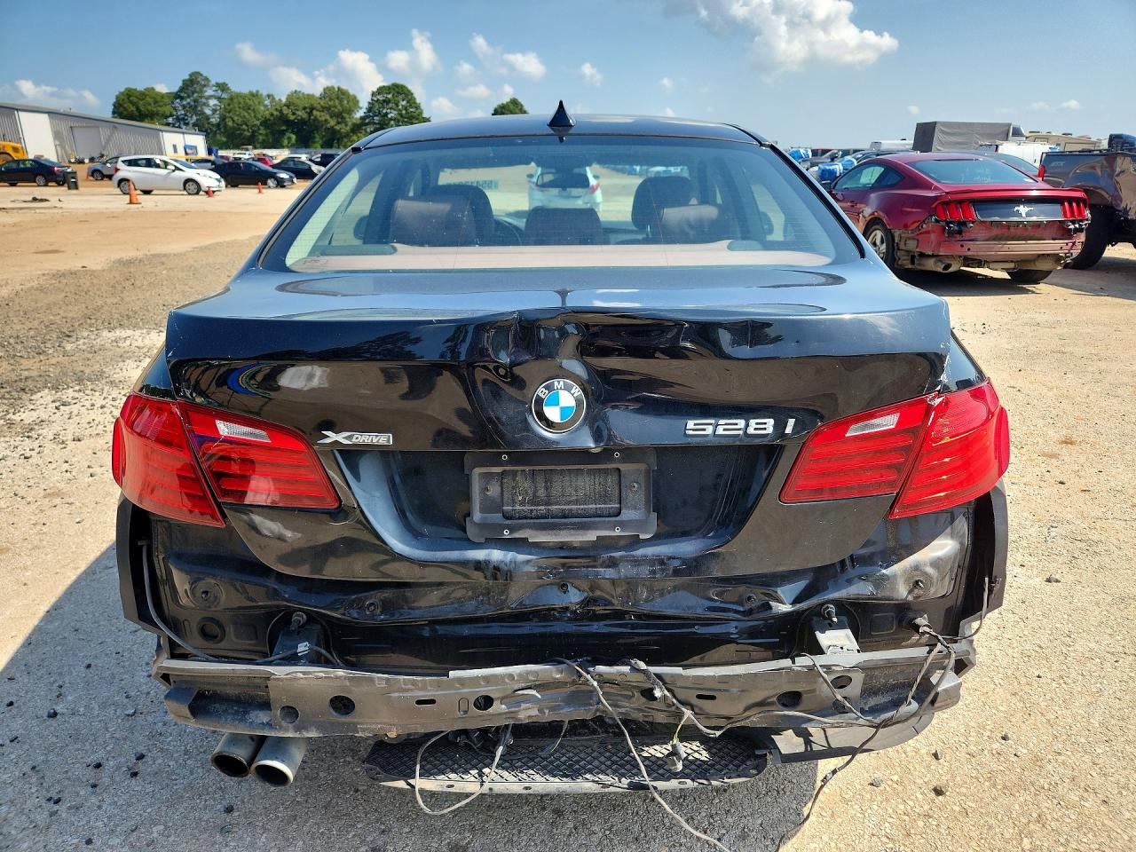 2014 Bmw 5 Series Black vin: WBA5A7C55ED617135