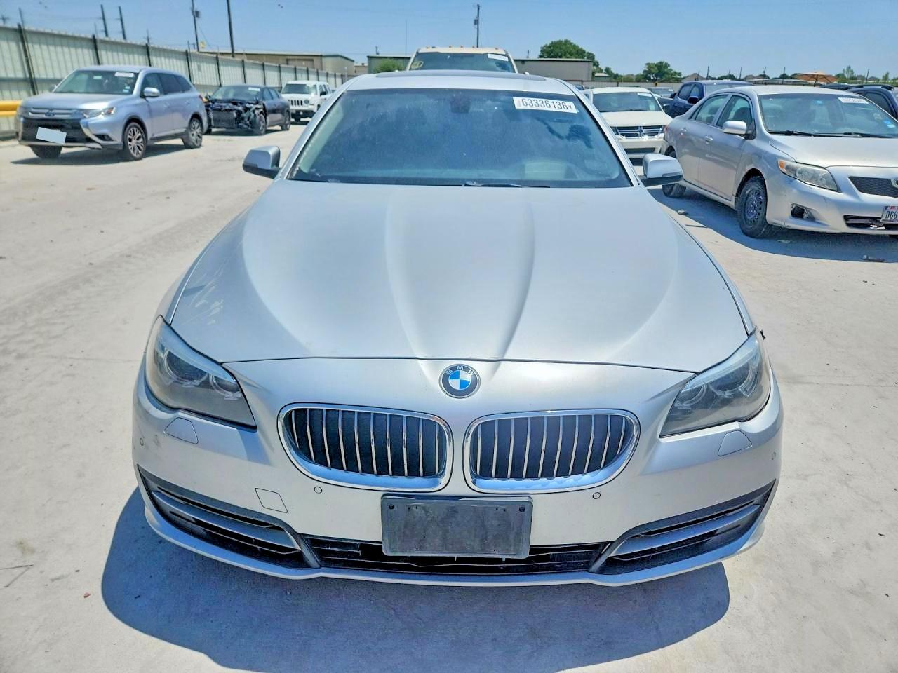 2014 Bmw 528 Xi Silver vin: WBA5A7C55ED619645