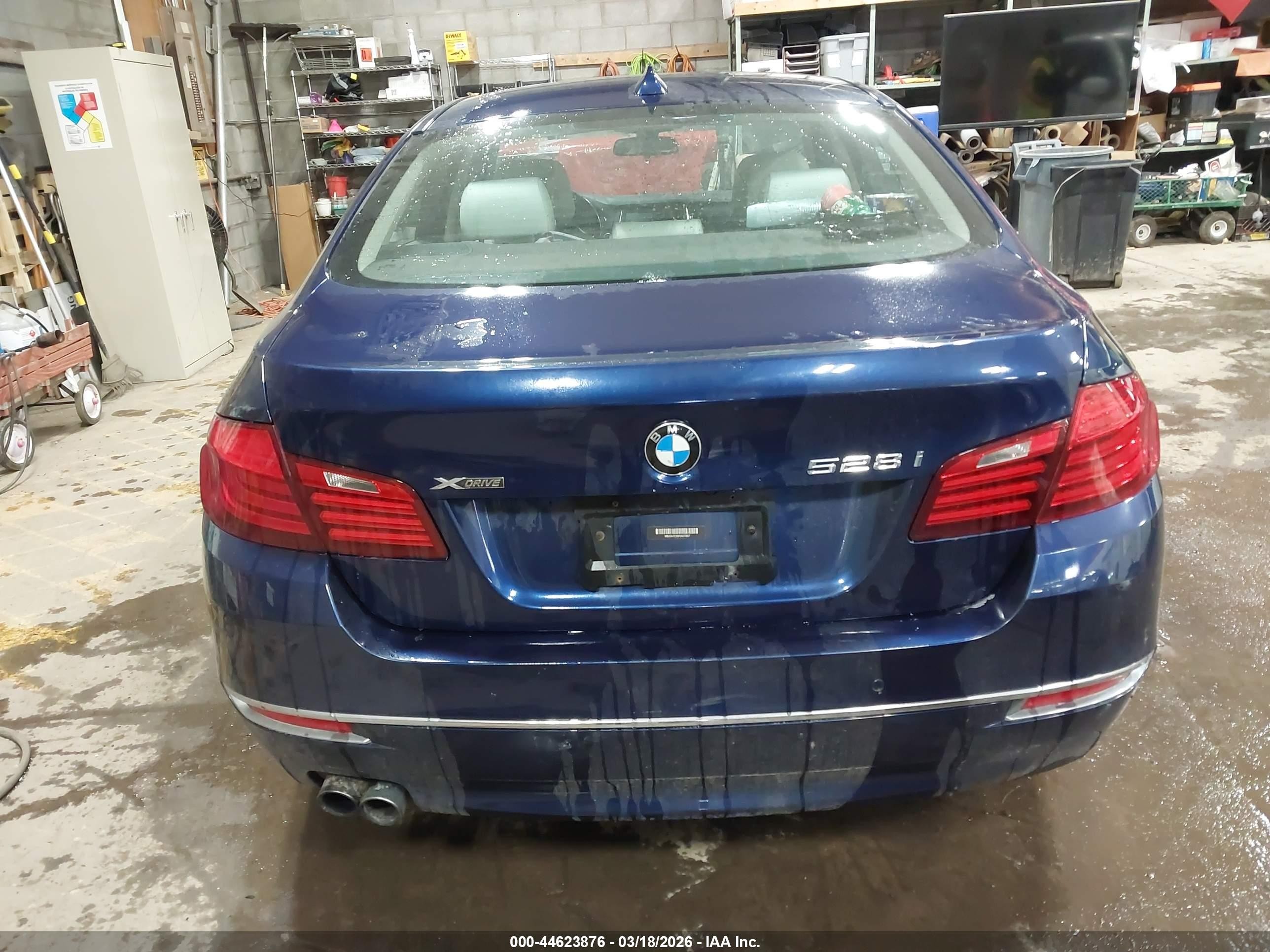 2015 Bmw 528i Xdrive Blue vin: WBA5A7C55FD627357