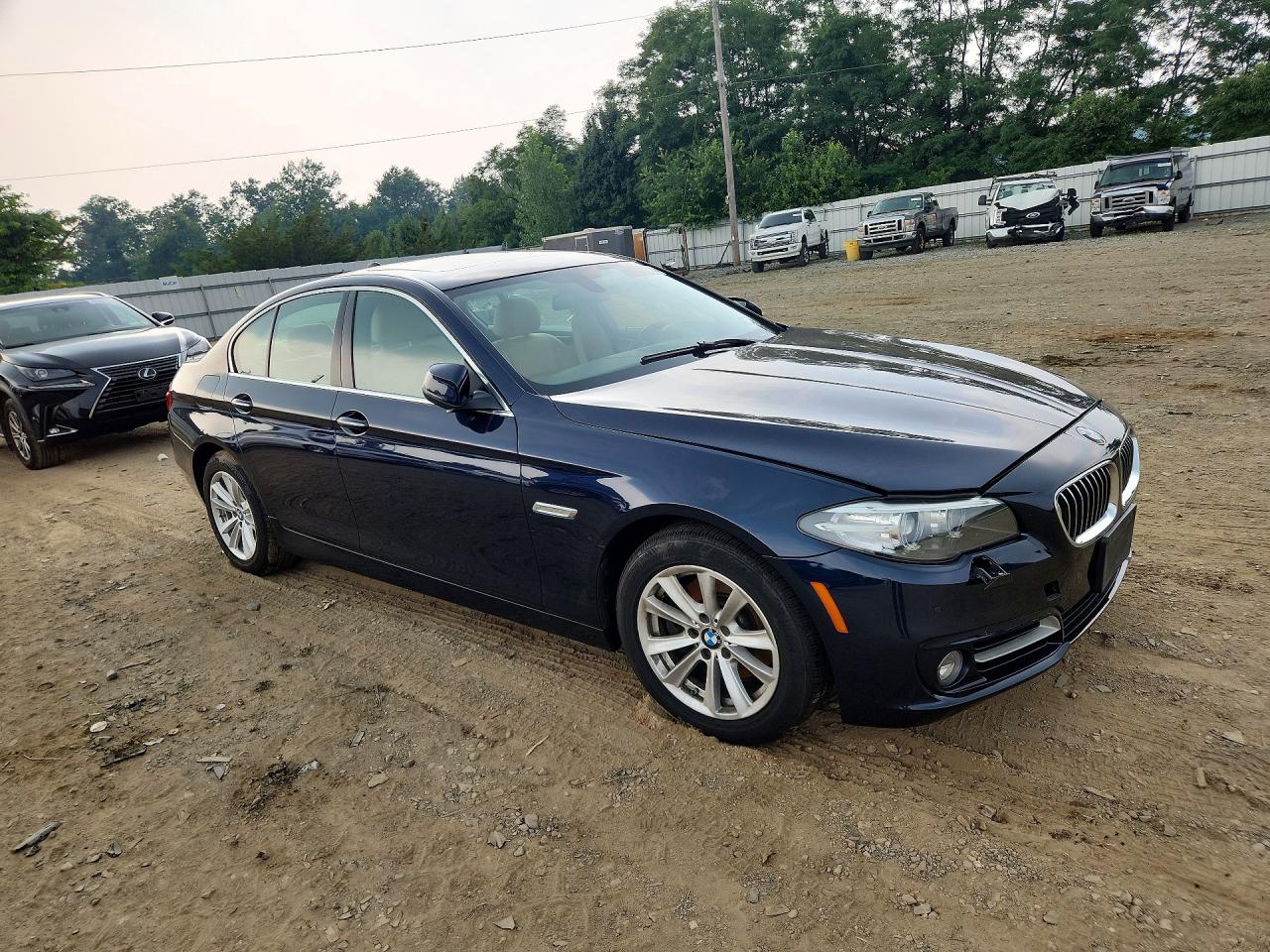 2015 Bmw 528 Xi Синий vin: WBA5A7C55FD627844