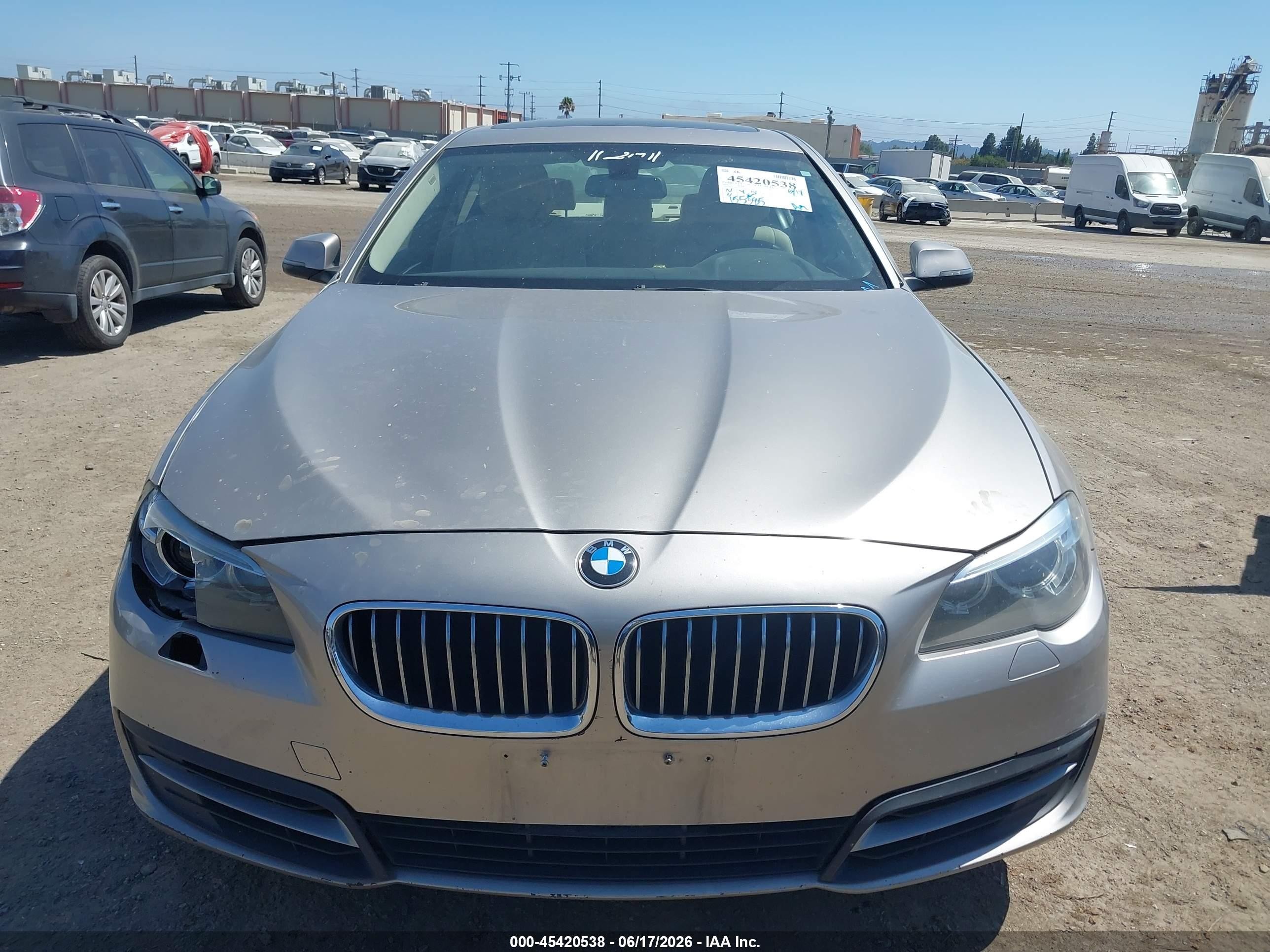 2014 Bmw 528i Xdrive Gold vin: WBA5A7C56ED219626