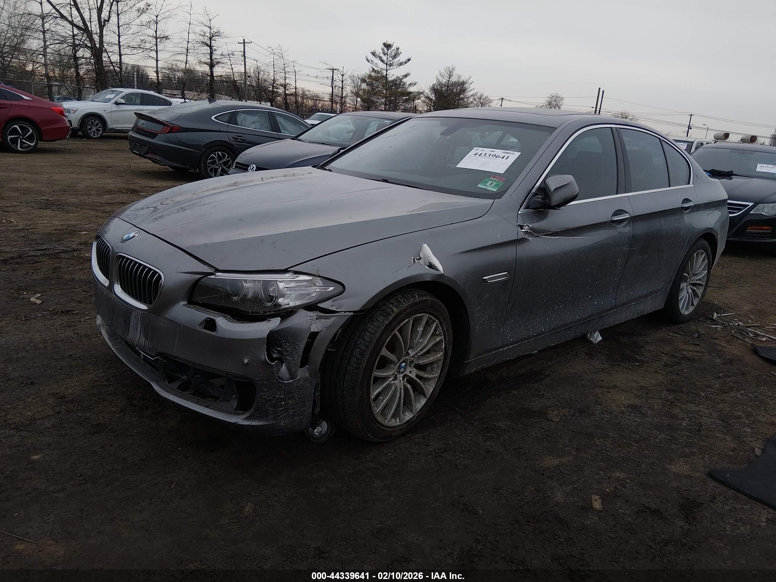 2014 Bmw 528i Xdrive Gray vin: WBA5A7C56ED612073