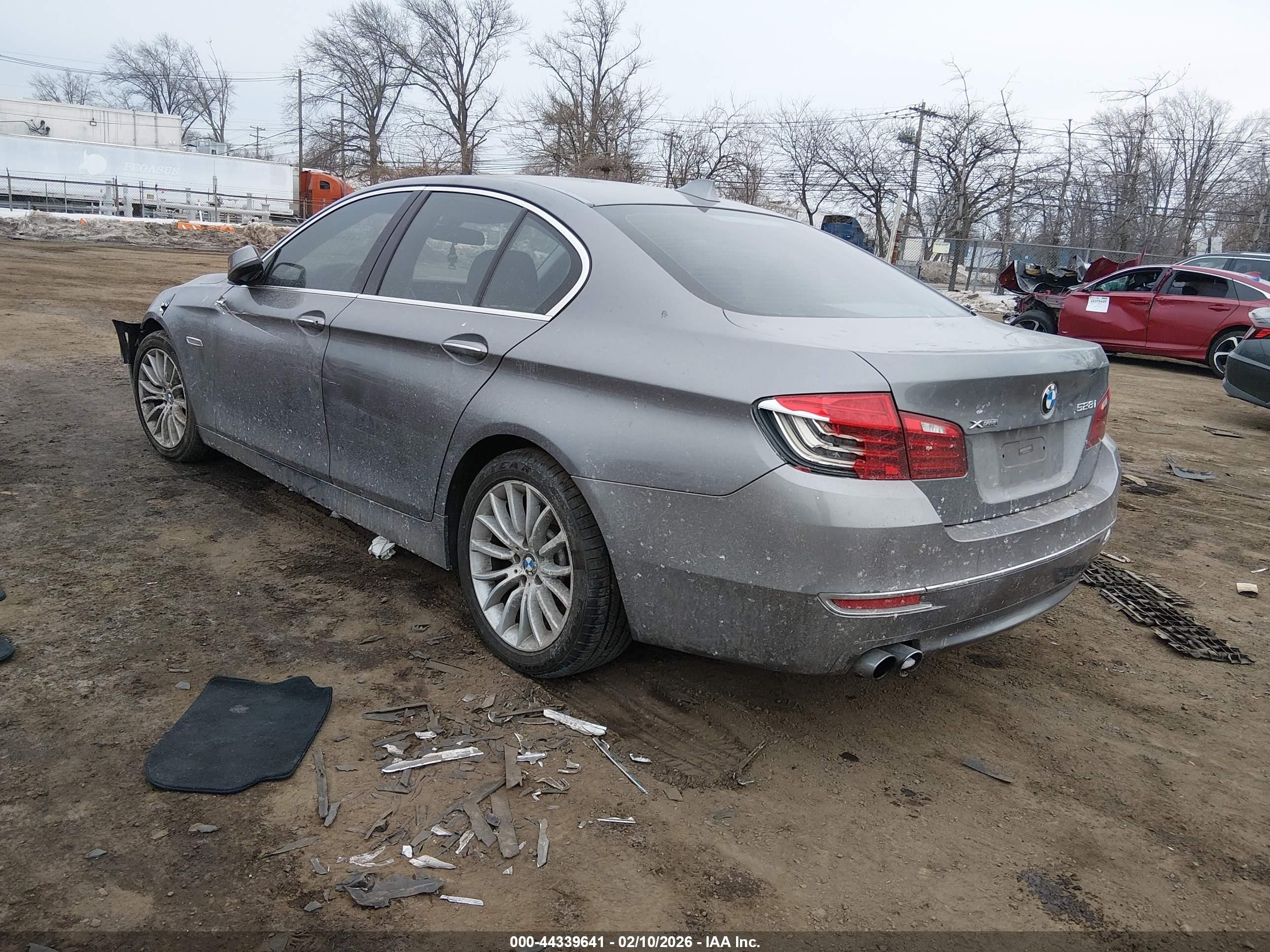 2014 Bmw 528i Xdrive Gray vin: WBA5A7C56ED612073