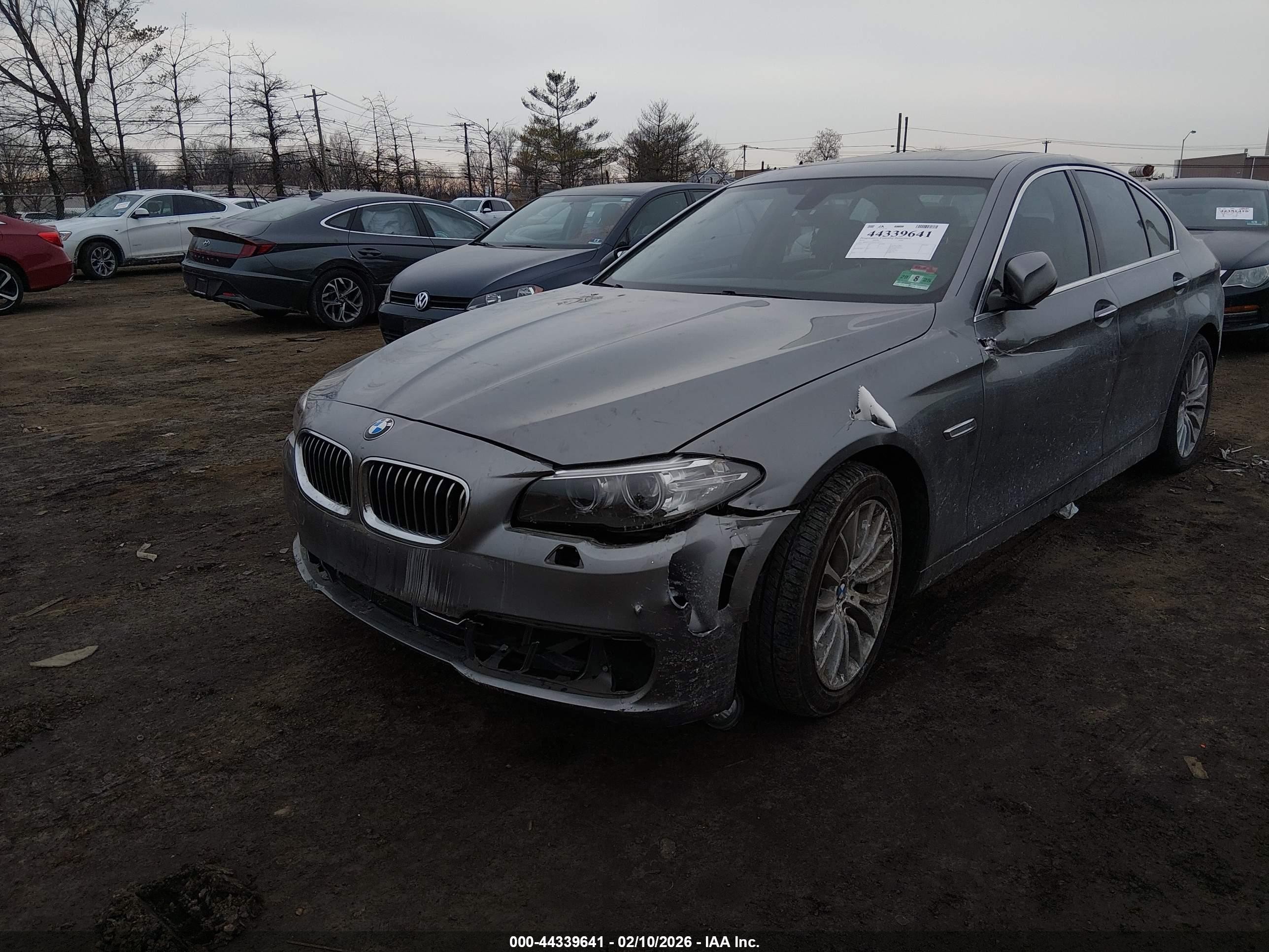 2014 Bmw 528i Xdrive Gray vin: WBA5A7C56ED612073